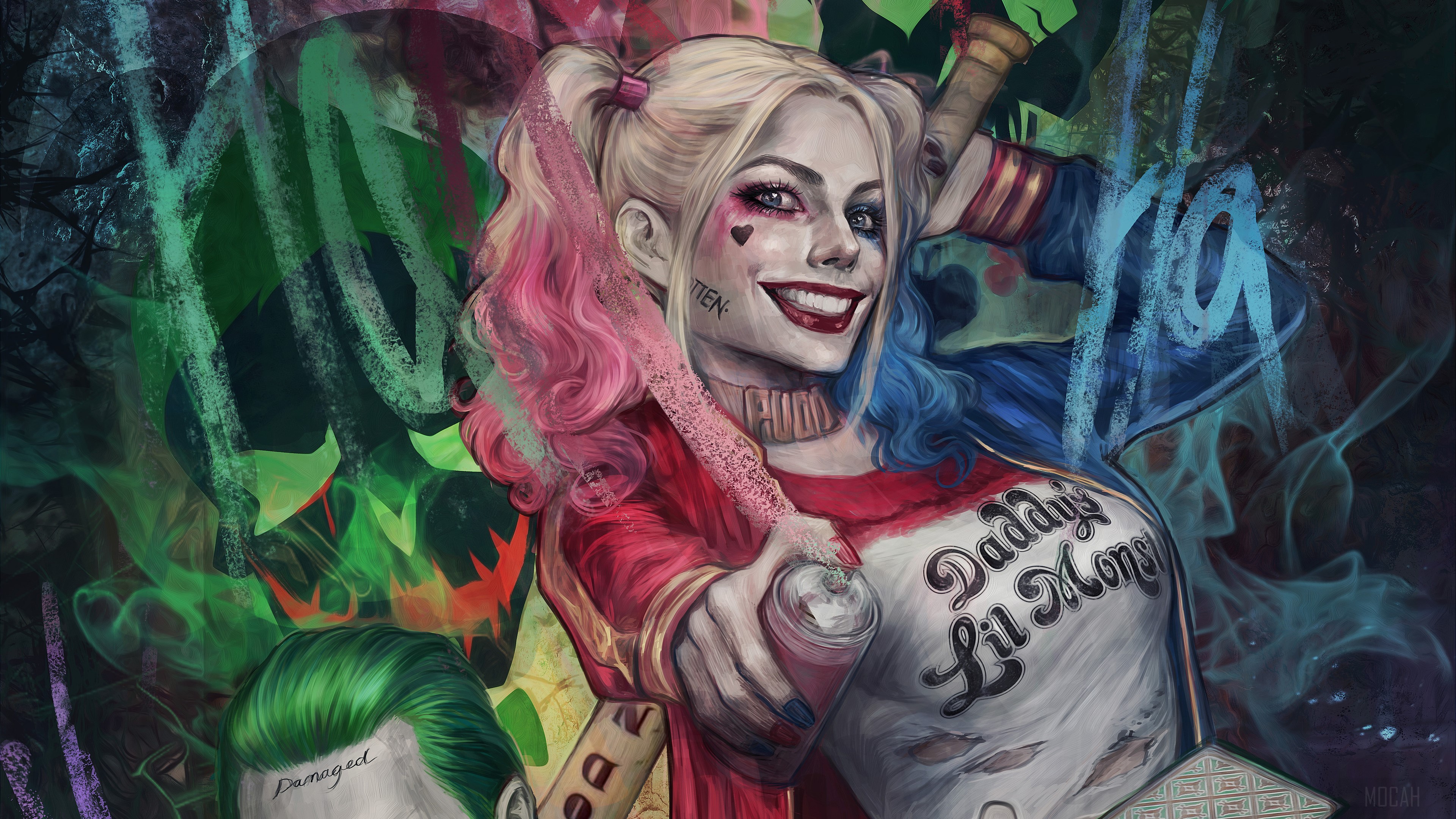 Harley Quinn from DC Comics Art 4K HD Wallpaper