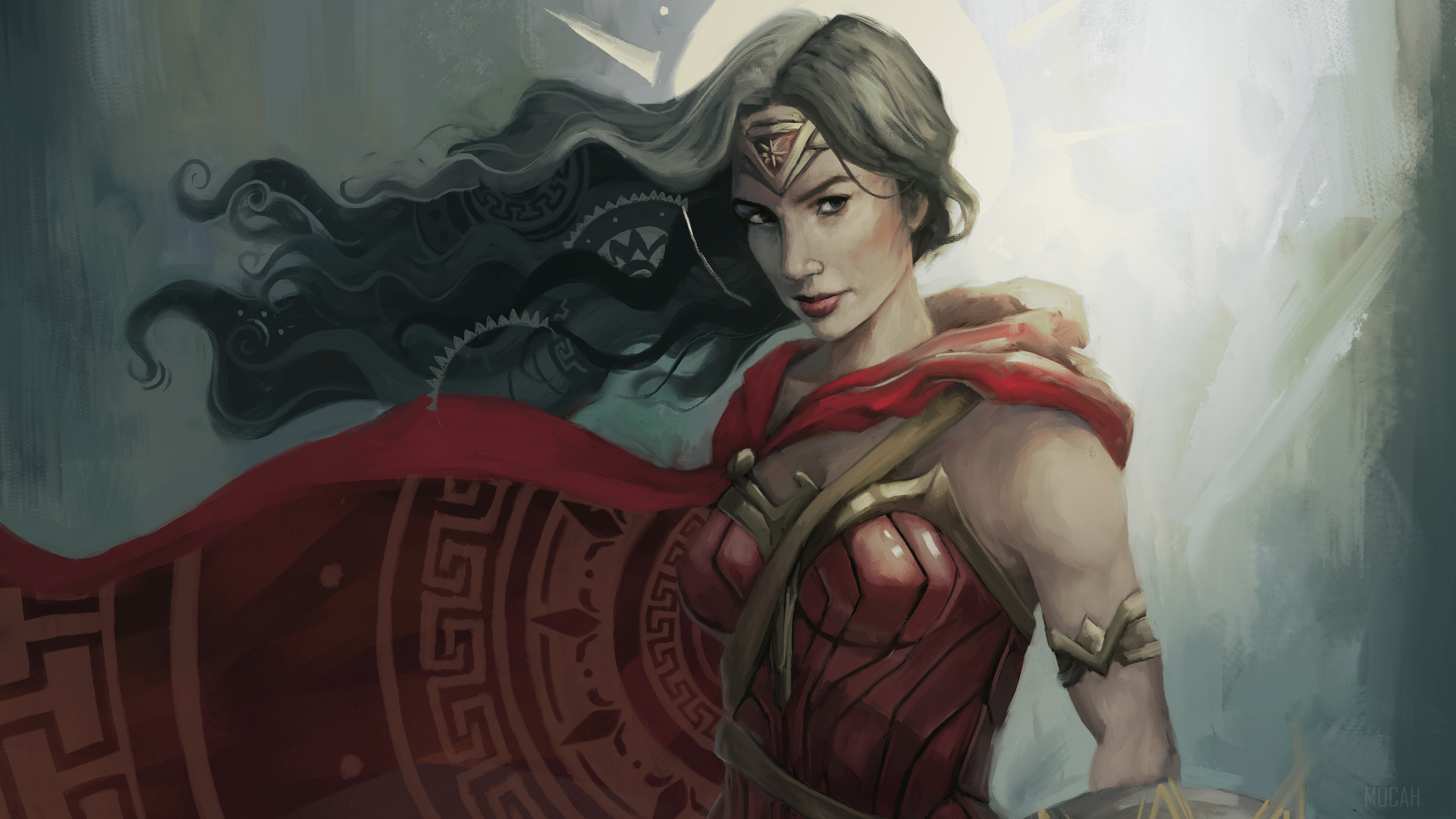 Wonder Woman New Artwork HD Wallpaper
