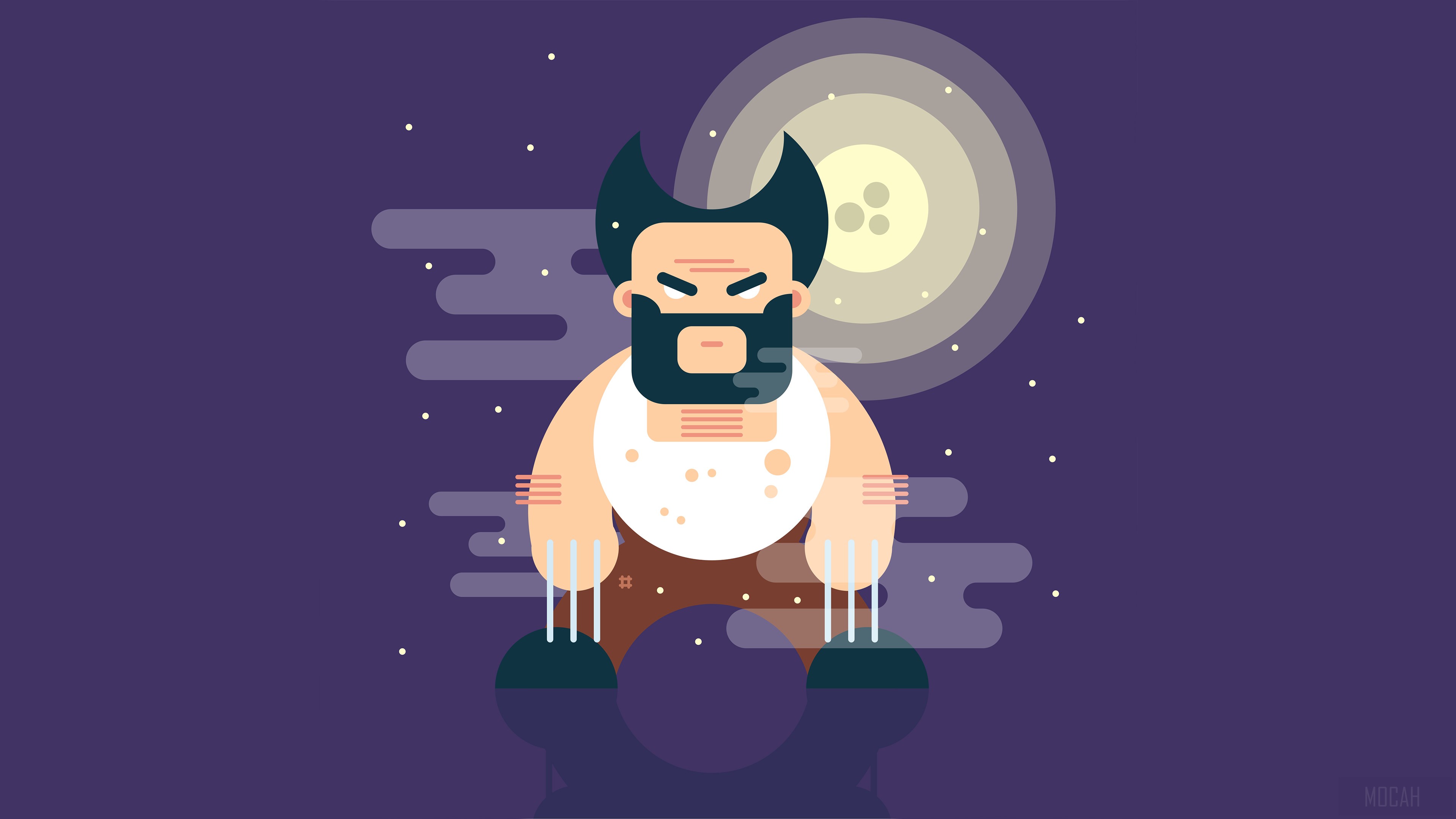 Wolverine Minimal Art HD Wallpaper