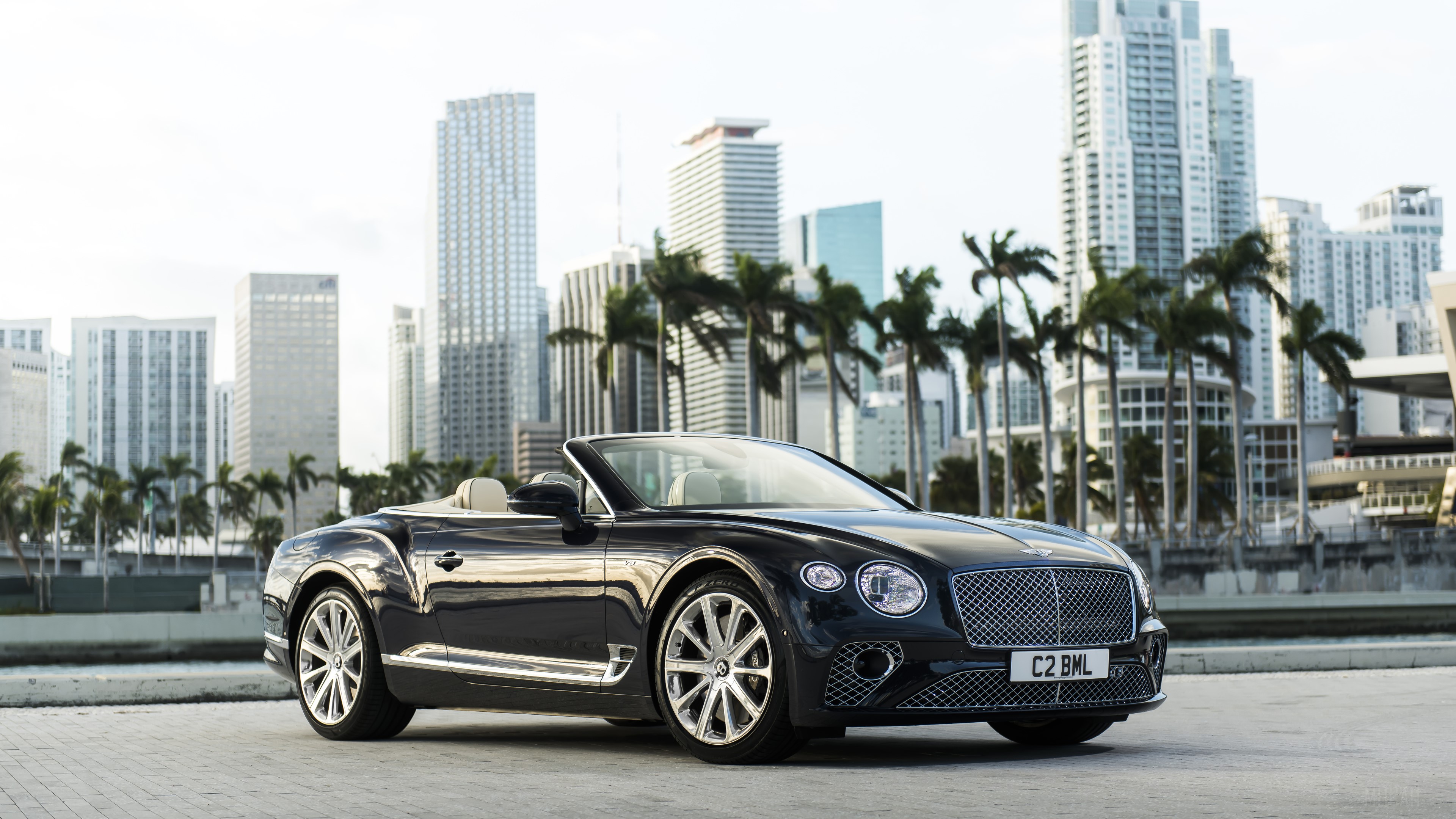 Bentley Continental GT Convertible V8 4K HD Wallpaper