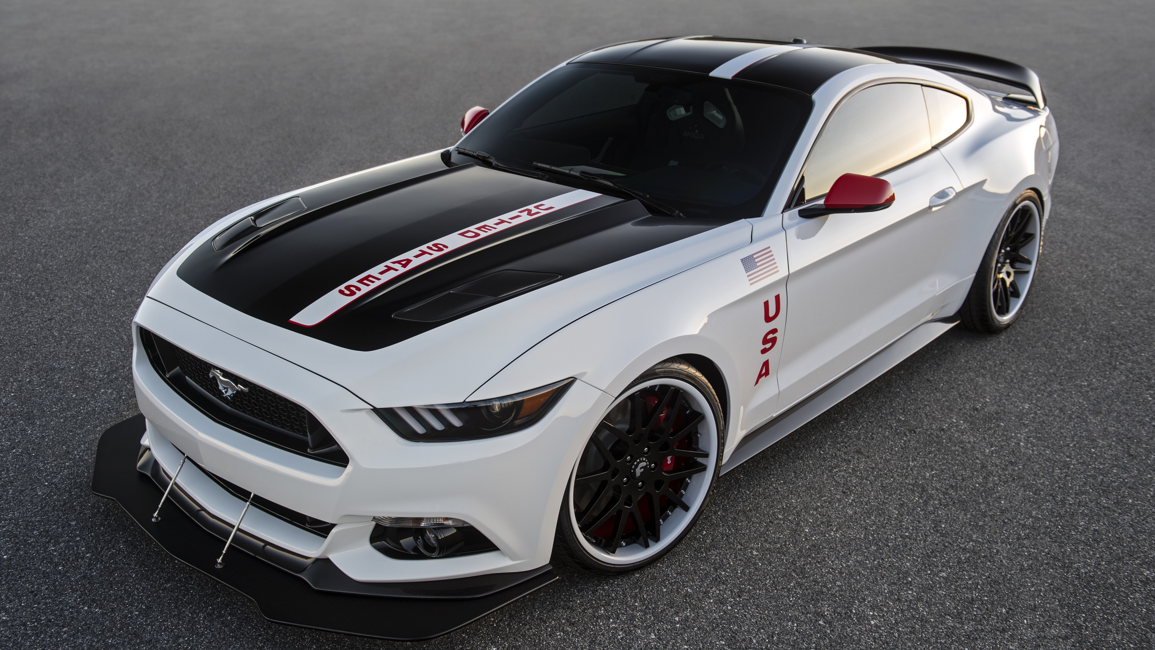 White Ford Mustang Apollo Edition 4K HD Wallpaper