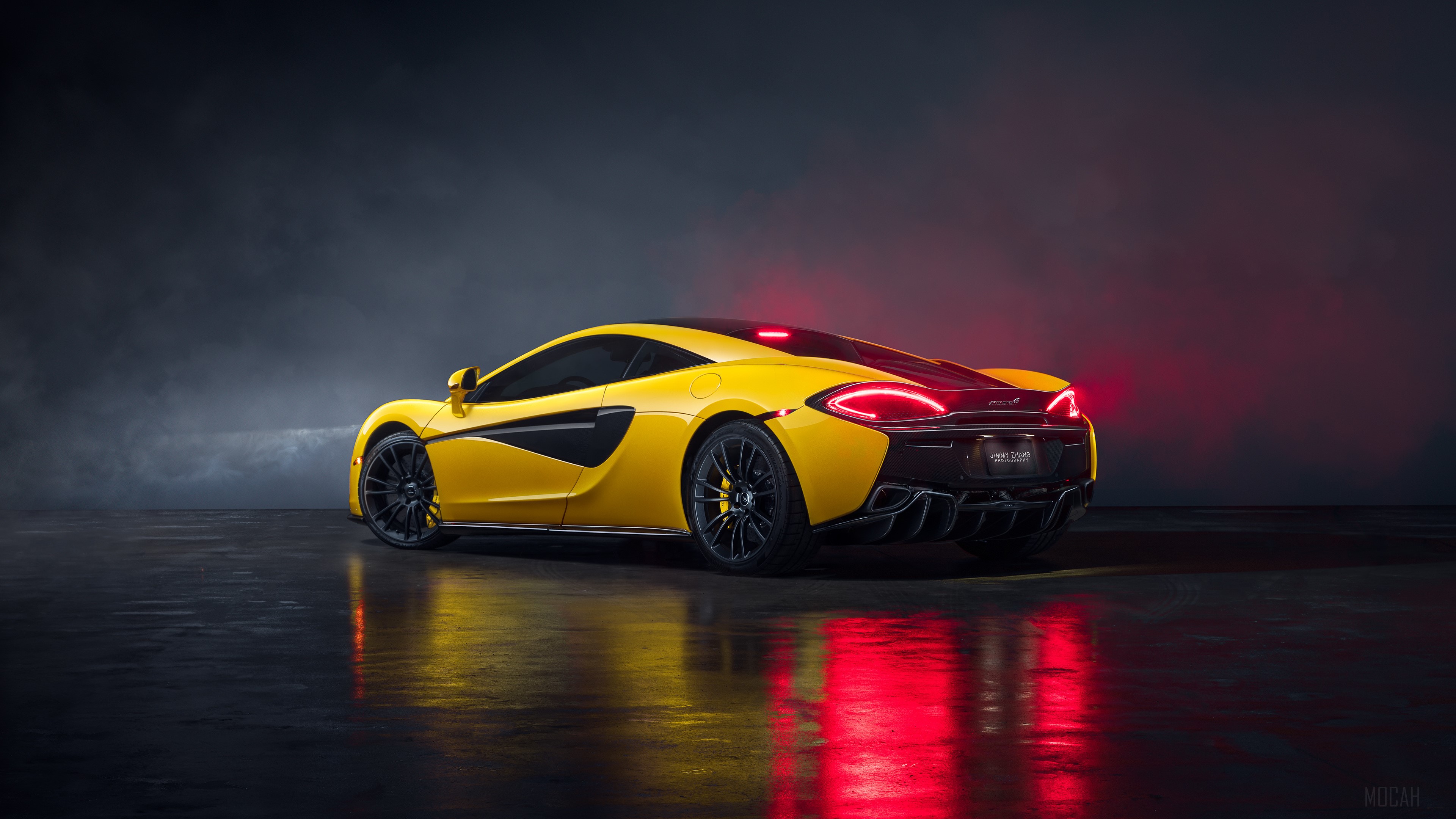 Yellow McLaren 570S 4K HD Wallpaper