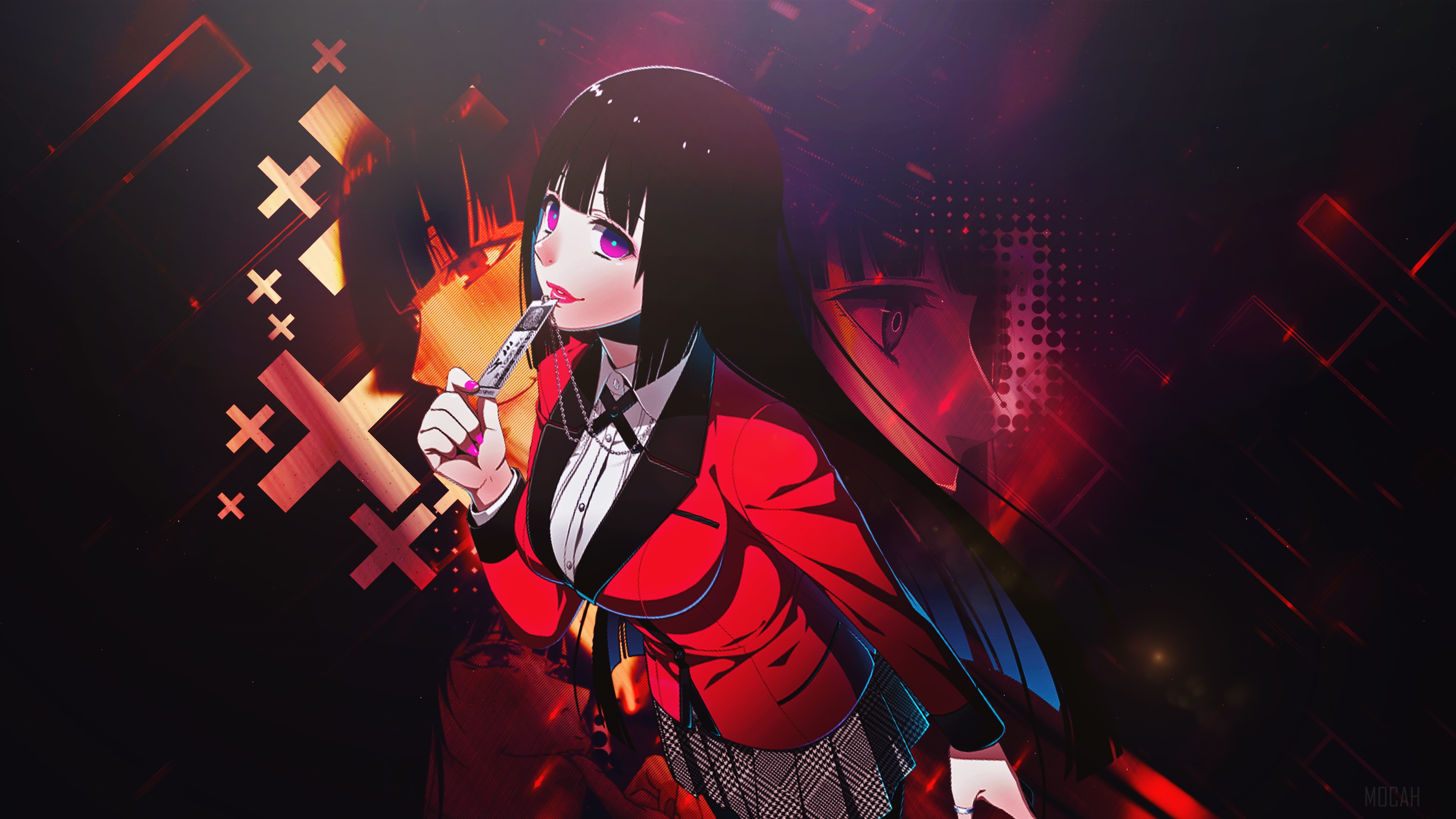 Yumeko Jabami from Kakegurui Anime Girl 4K HD Wallpaper