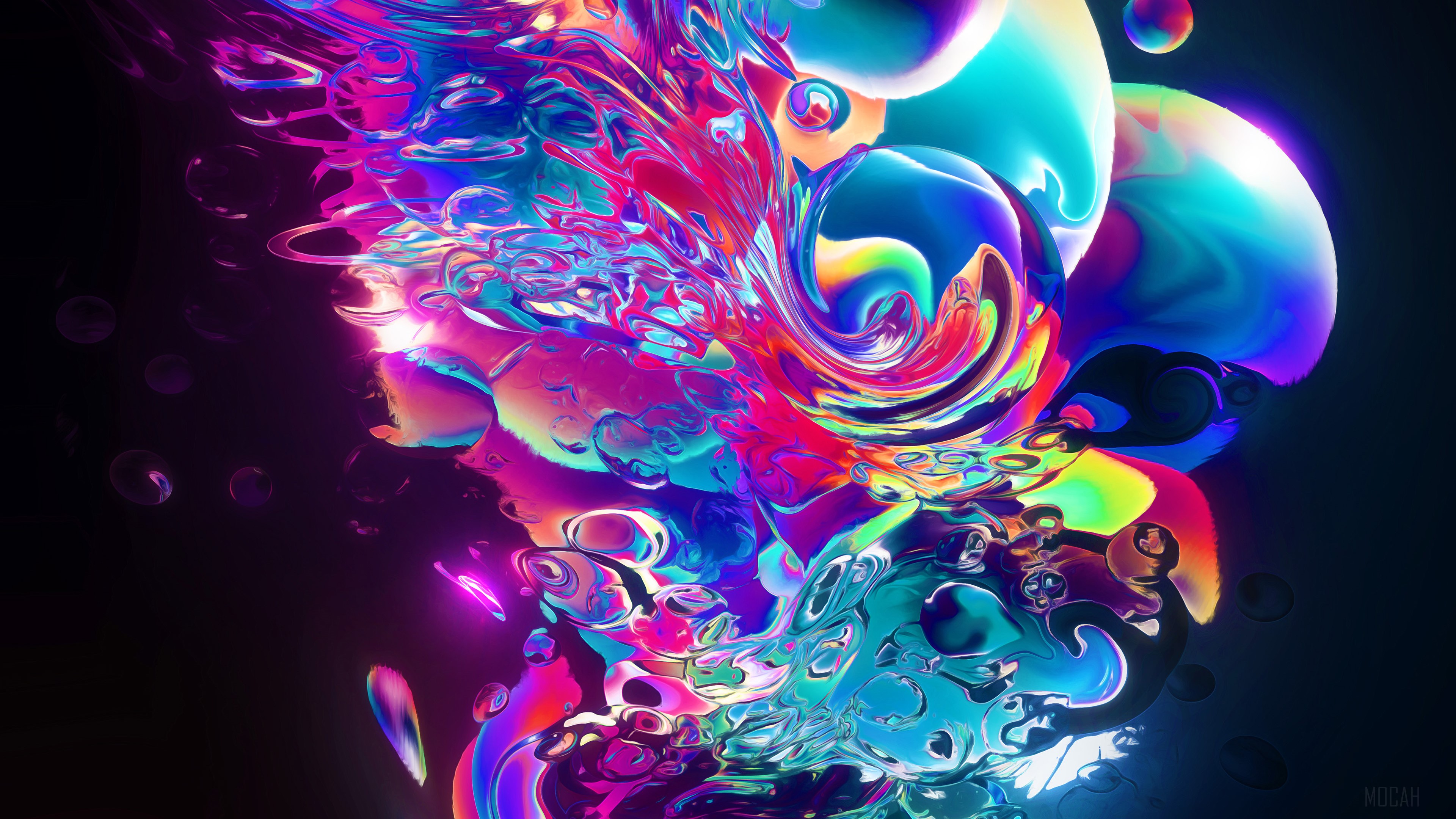 Aqueous Abstract Art HD Wallpaper