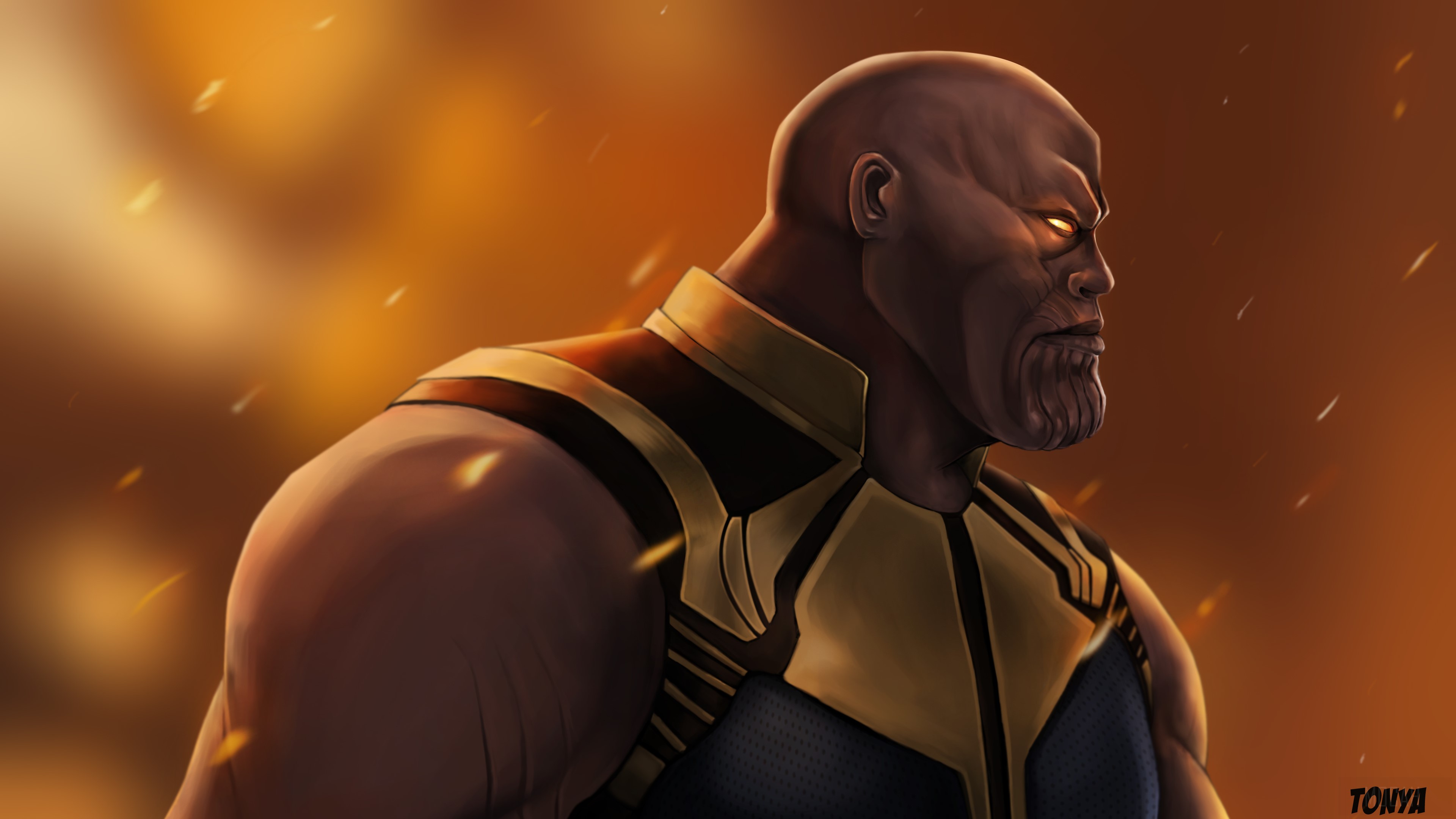 Thanos 4K Artwork HD Wallpaper