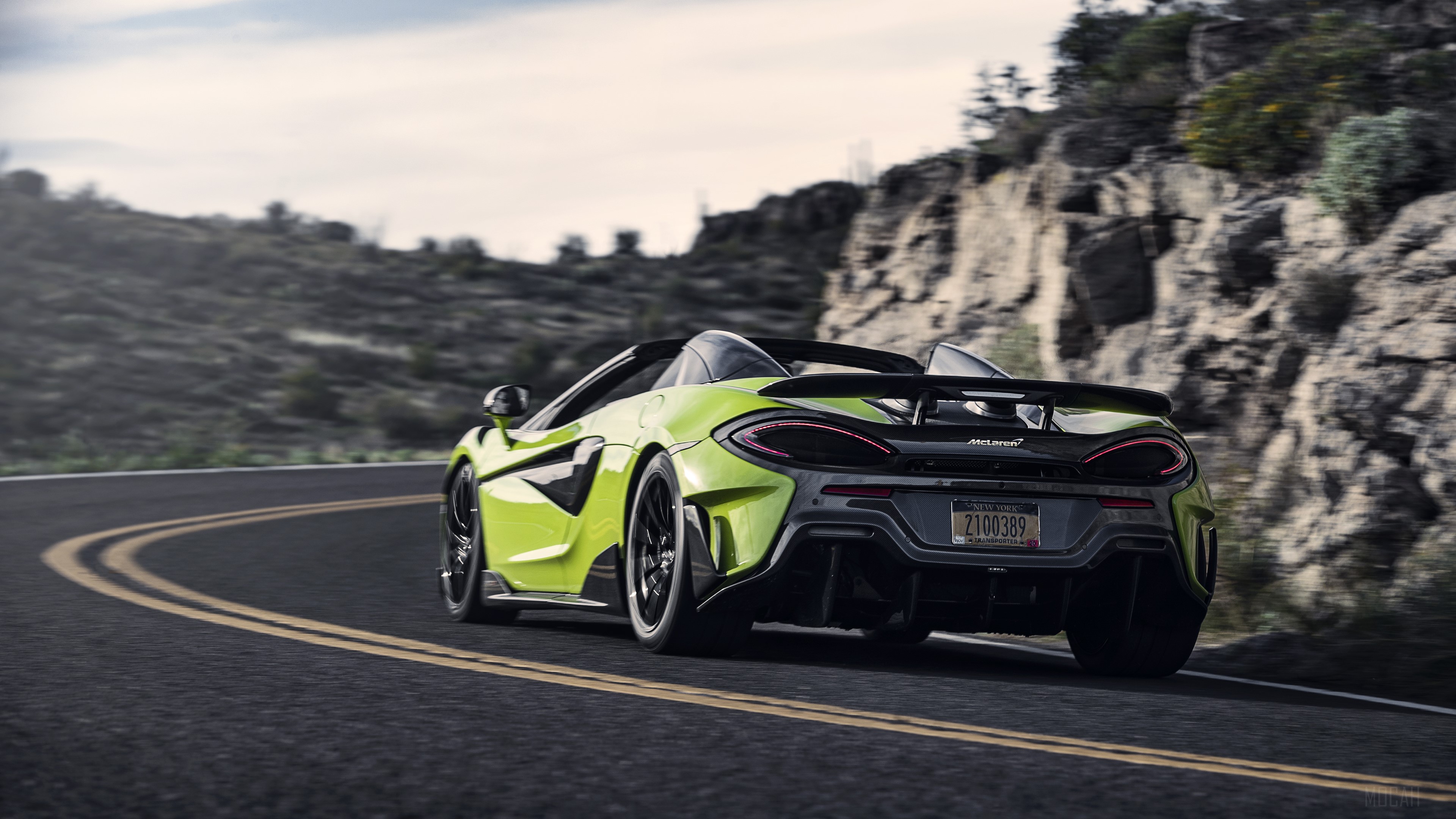 McLaren 600LT Spider 2019 Rear 4K HD Wallpaper