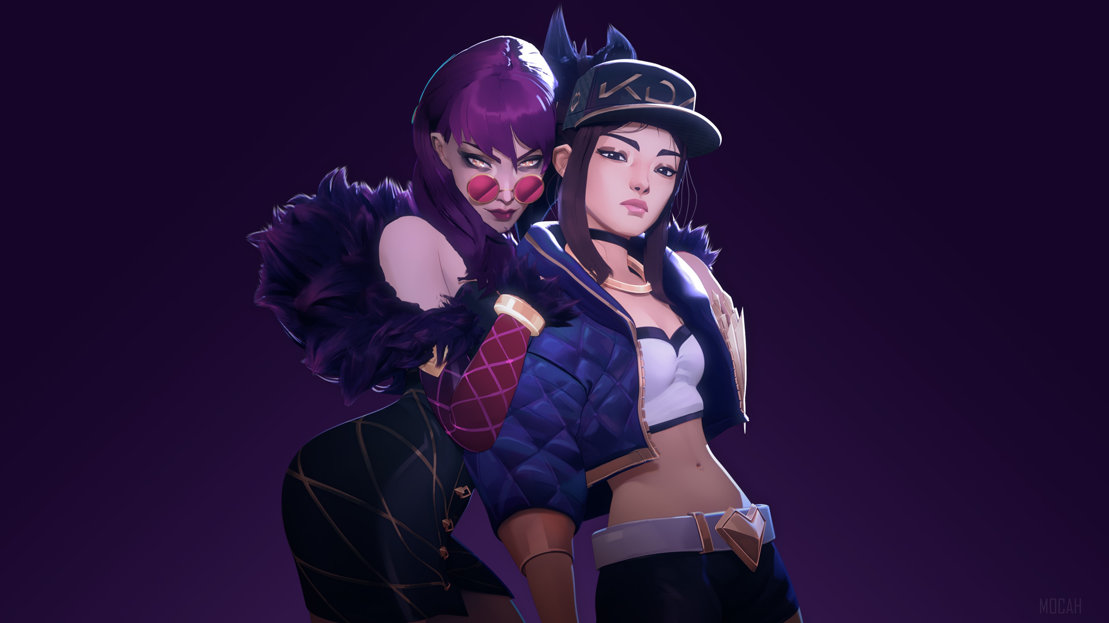 KDA Akali and Evelynn from League of Legends 4K HD Wallpaper