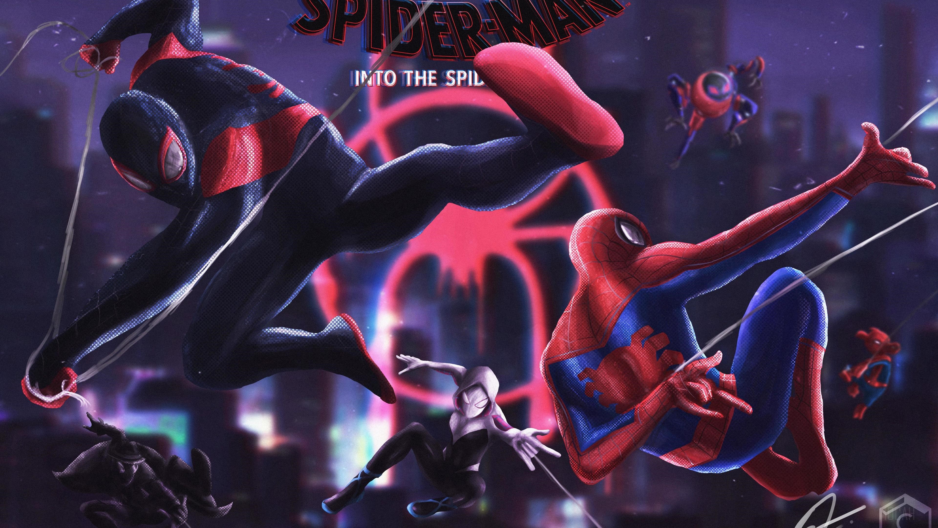 Spider-Man: Into the Spider-Verse Artwork 4K HD Wallpaper