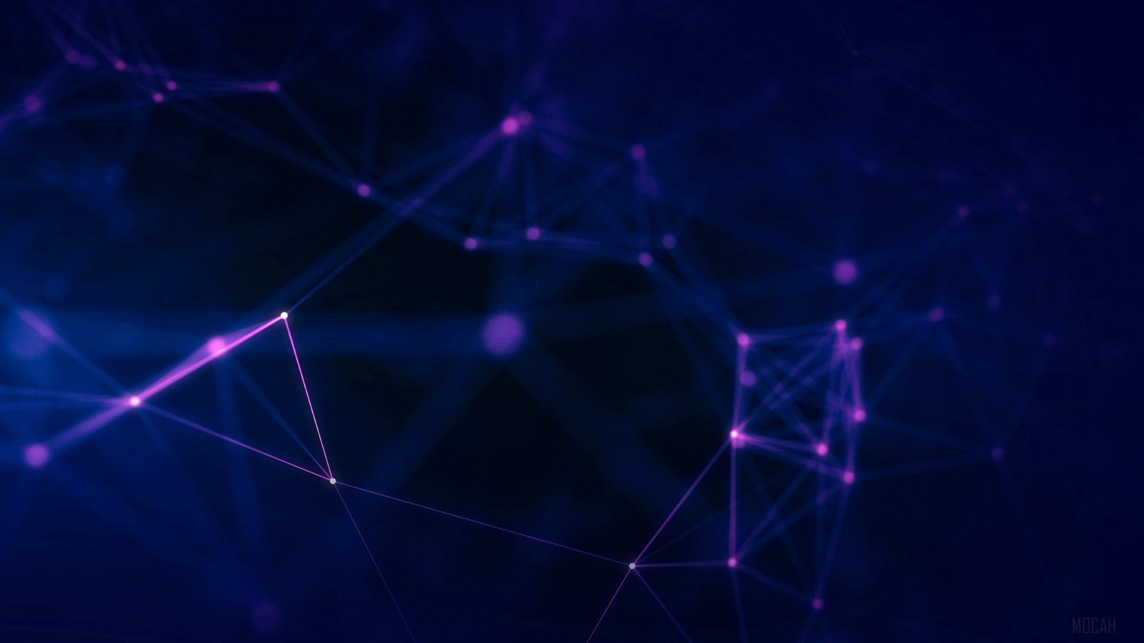 Abstract Geometry Network 4K HD Wallpaper