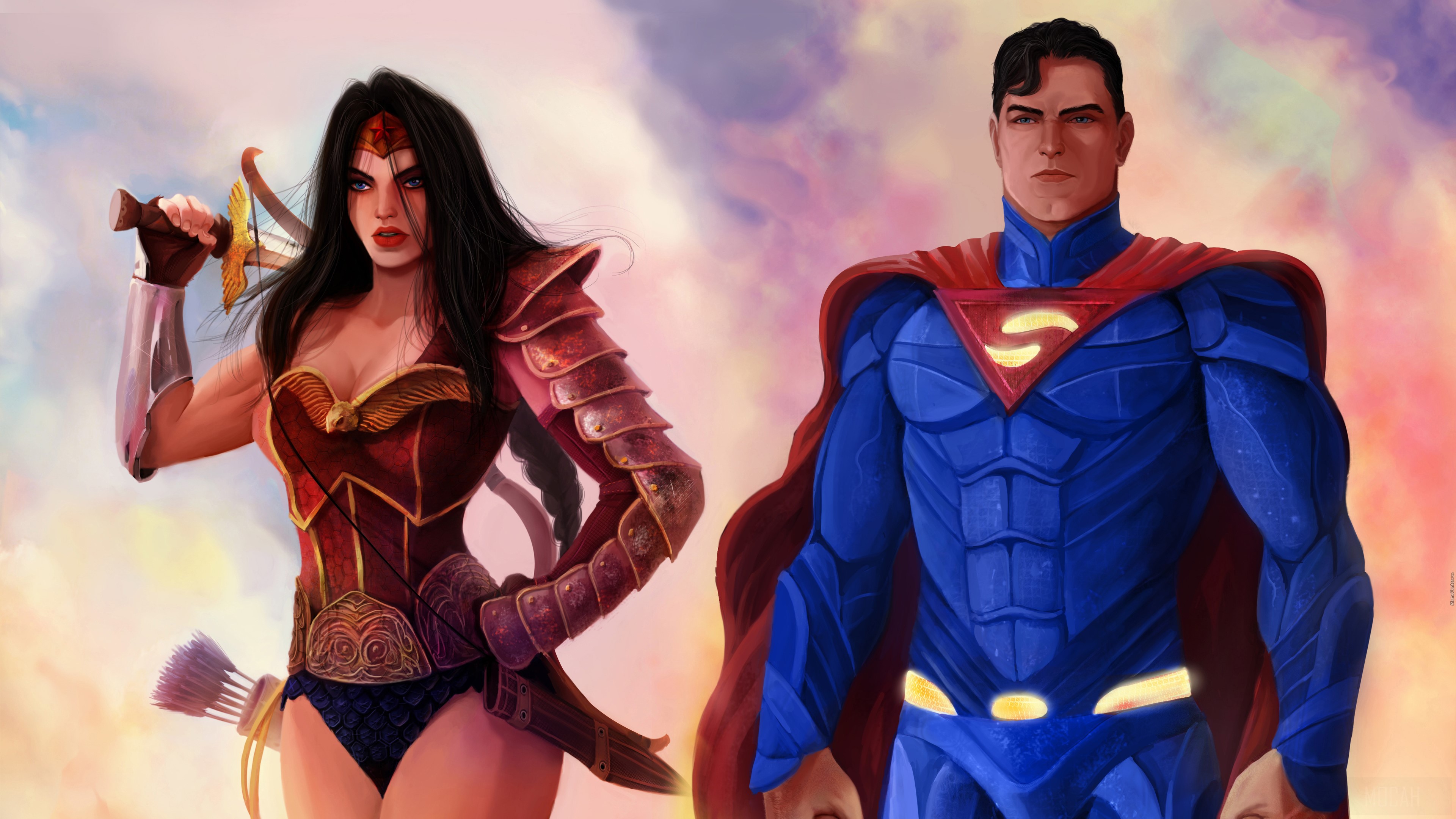 Wonder Woman And Superman HD Wallpaper