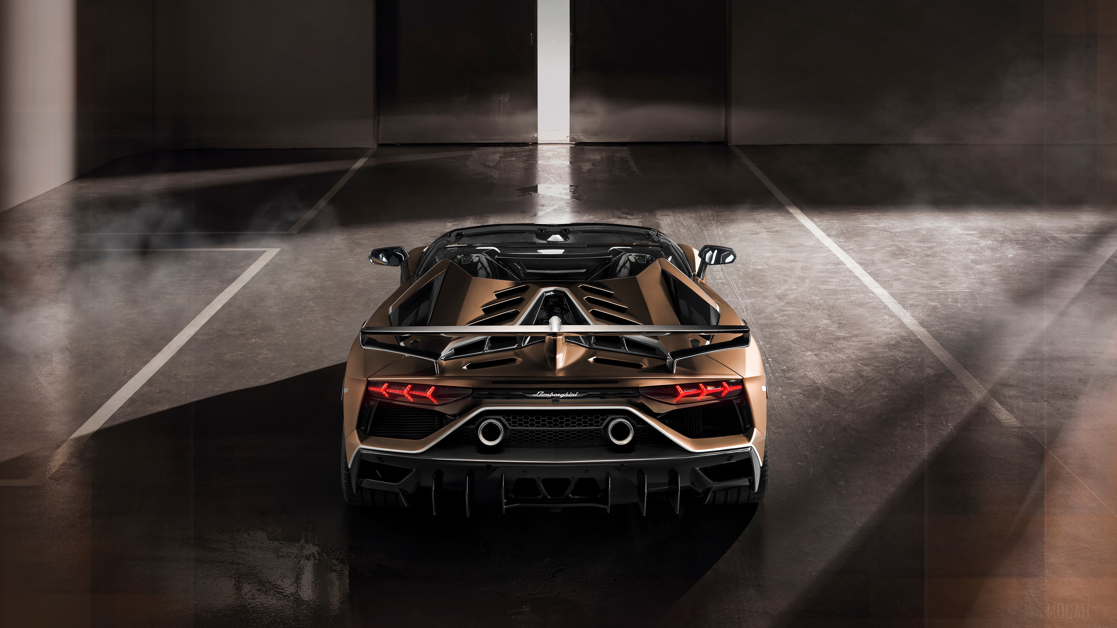 Lamborghini Aventador SVJ Roadster 2019 Rear HD Wallpaper