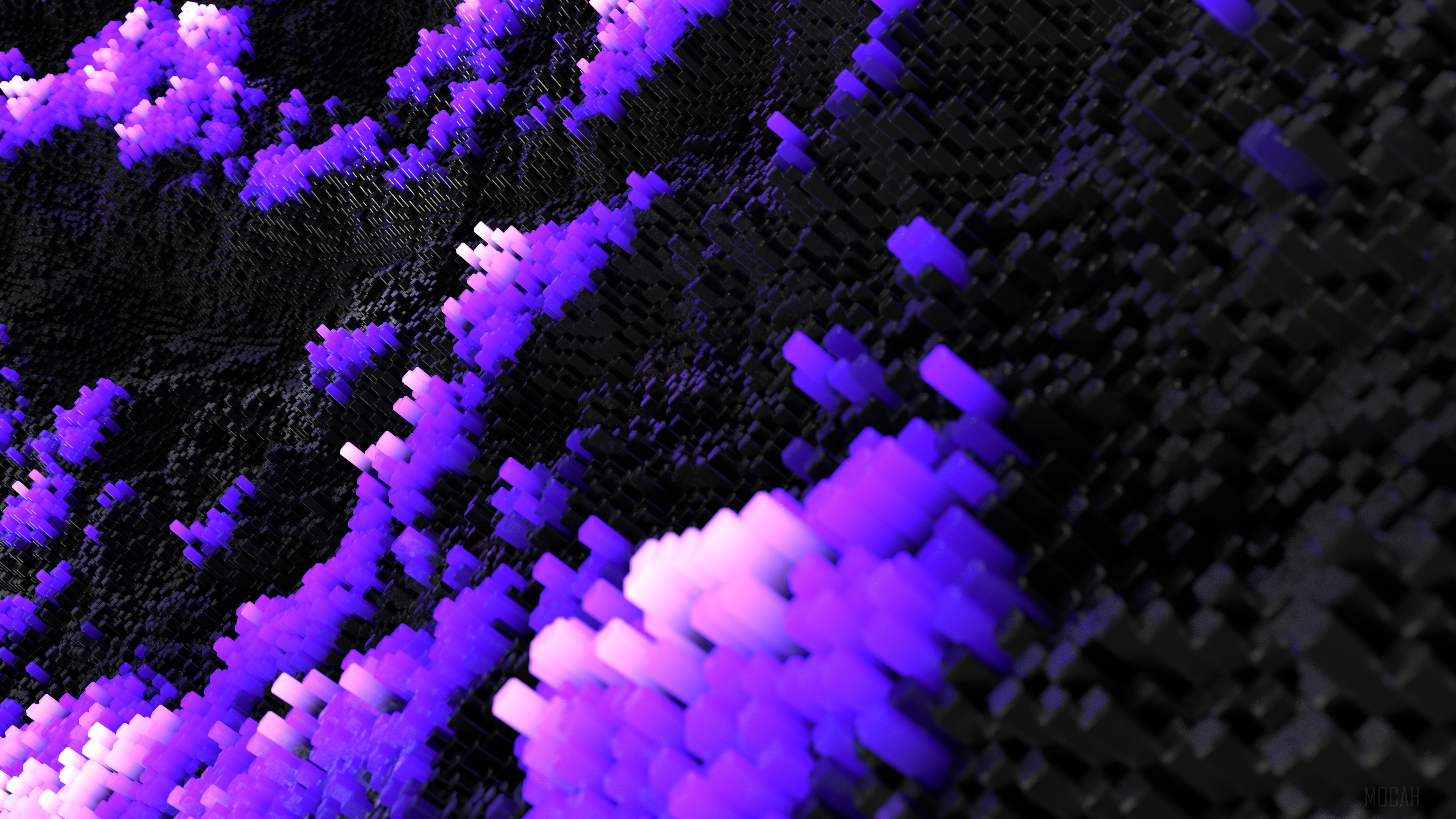 Abstract Digital Pipes 4K HD Wallpaper