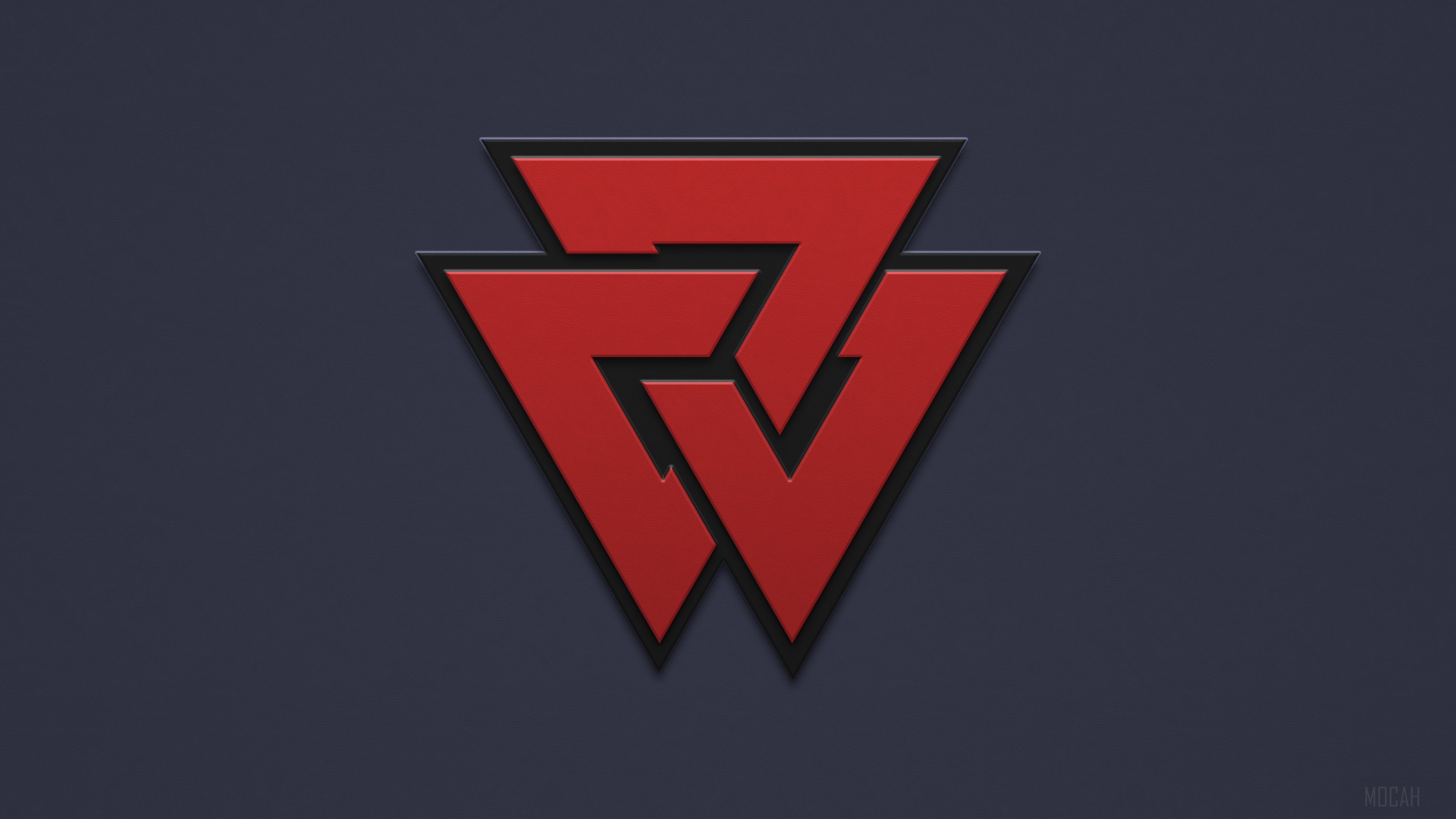 Abstract Red Triangle Logo 4K HD Wallpaper