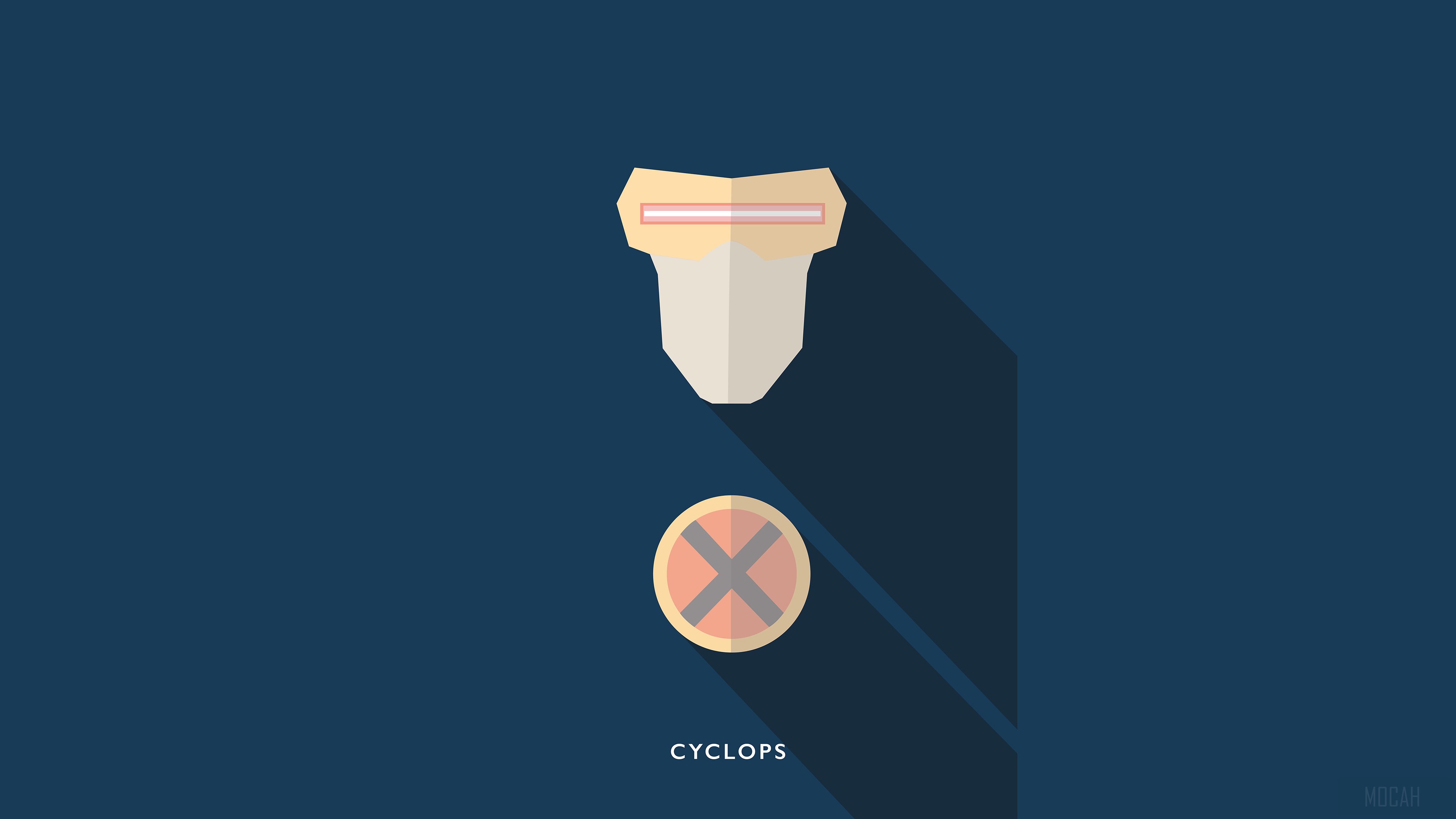 Cyclops from X-Men Minimalist 4K HD Wallpaper