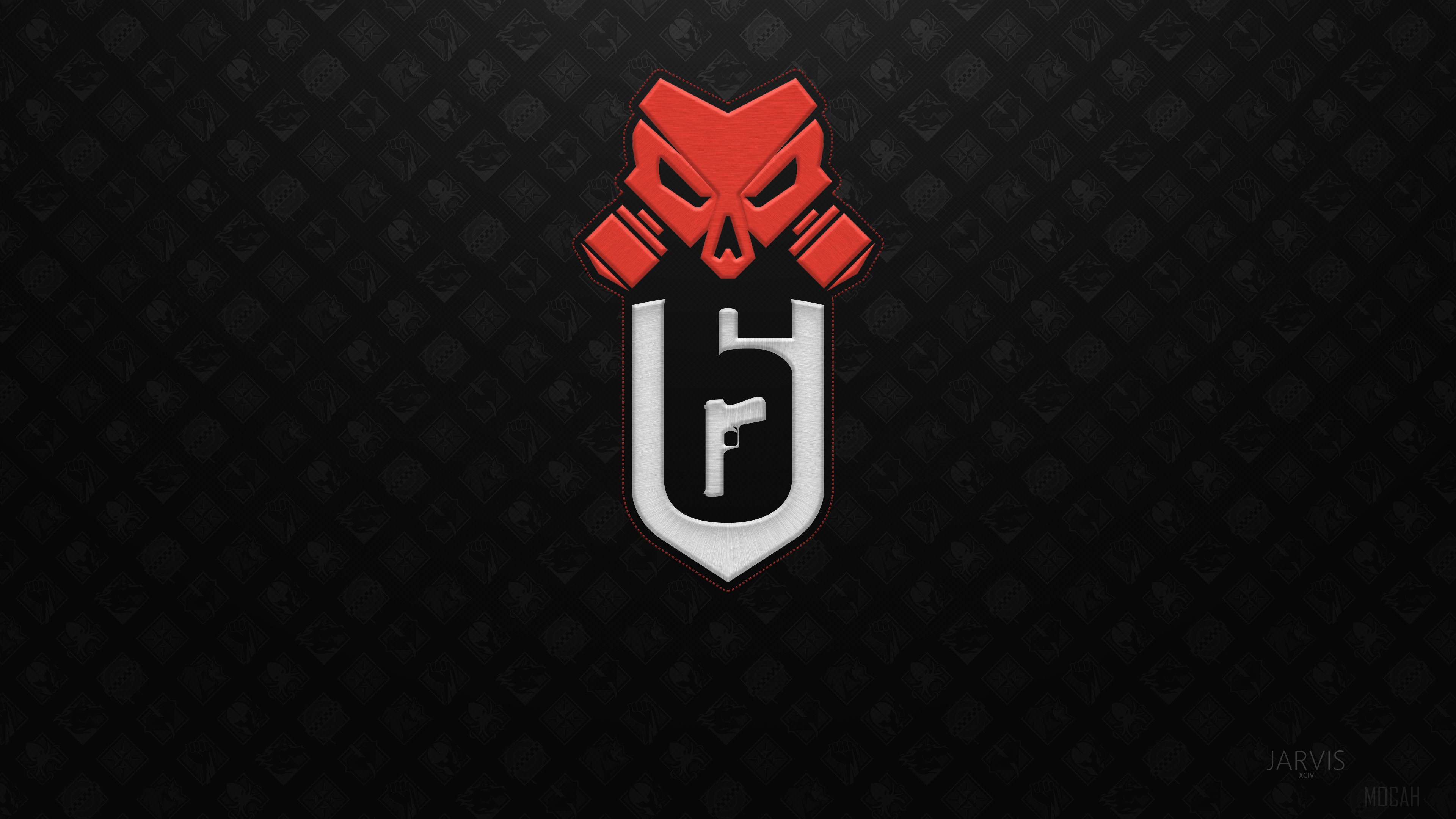 Tom Clancy's Rainbow Six Siege Logo 4K HD Wallpaper