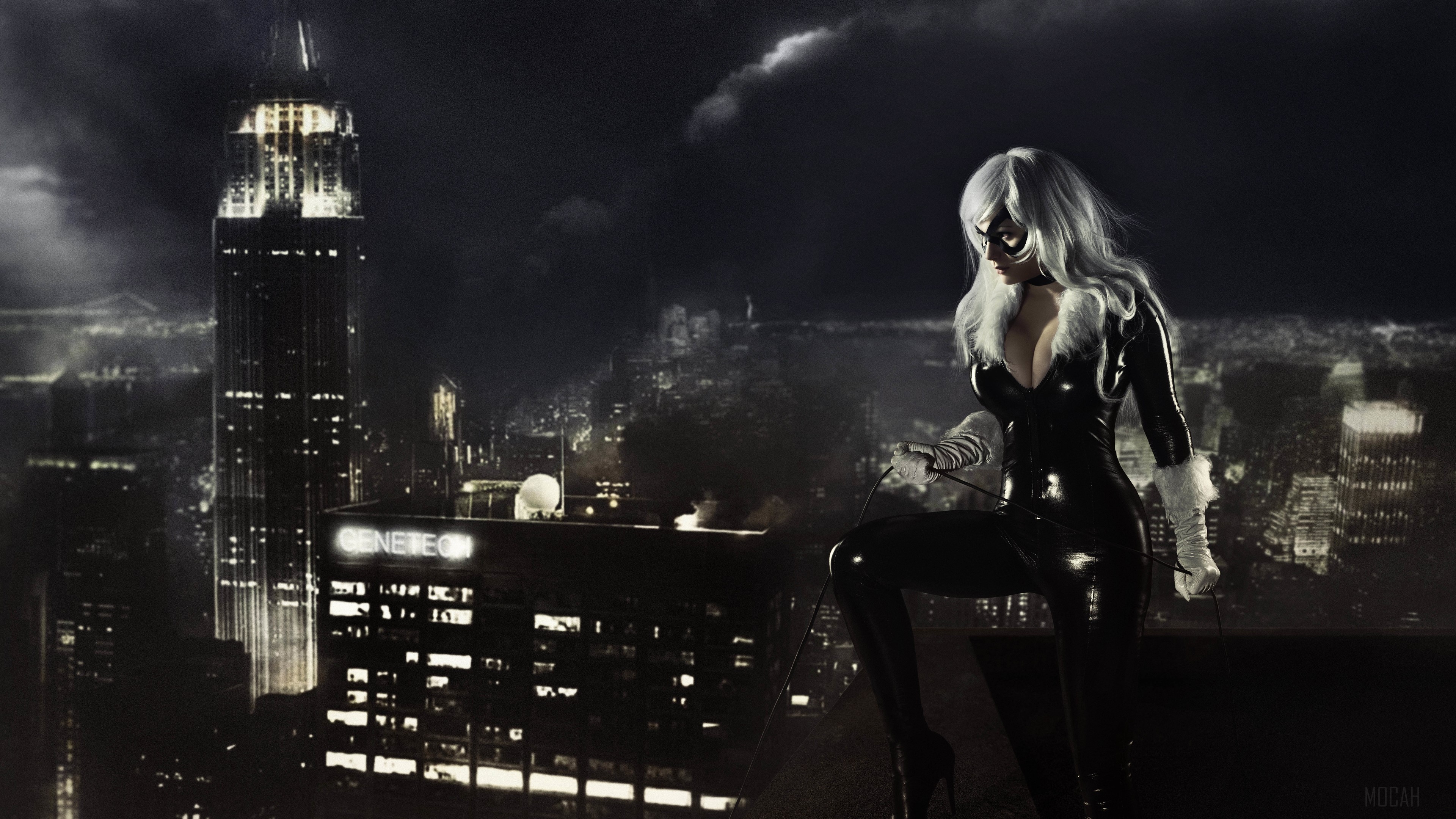 Black Cat from Marvel Cosplay 4K HD Wallpaper