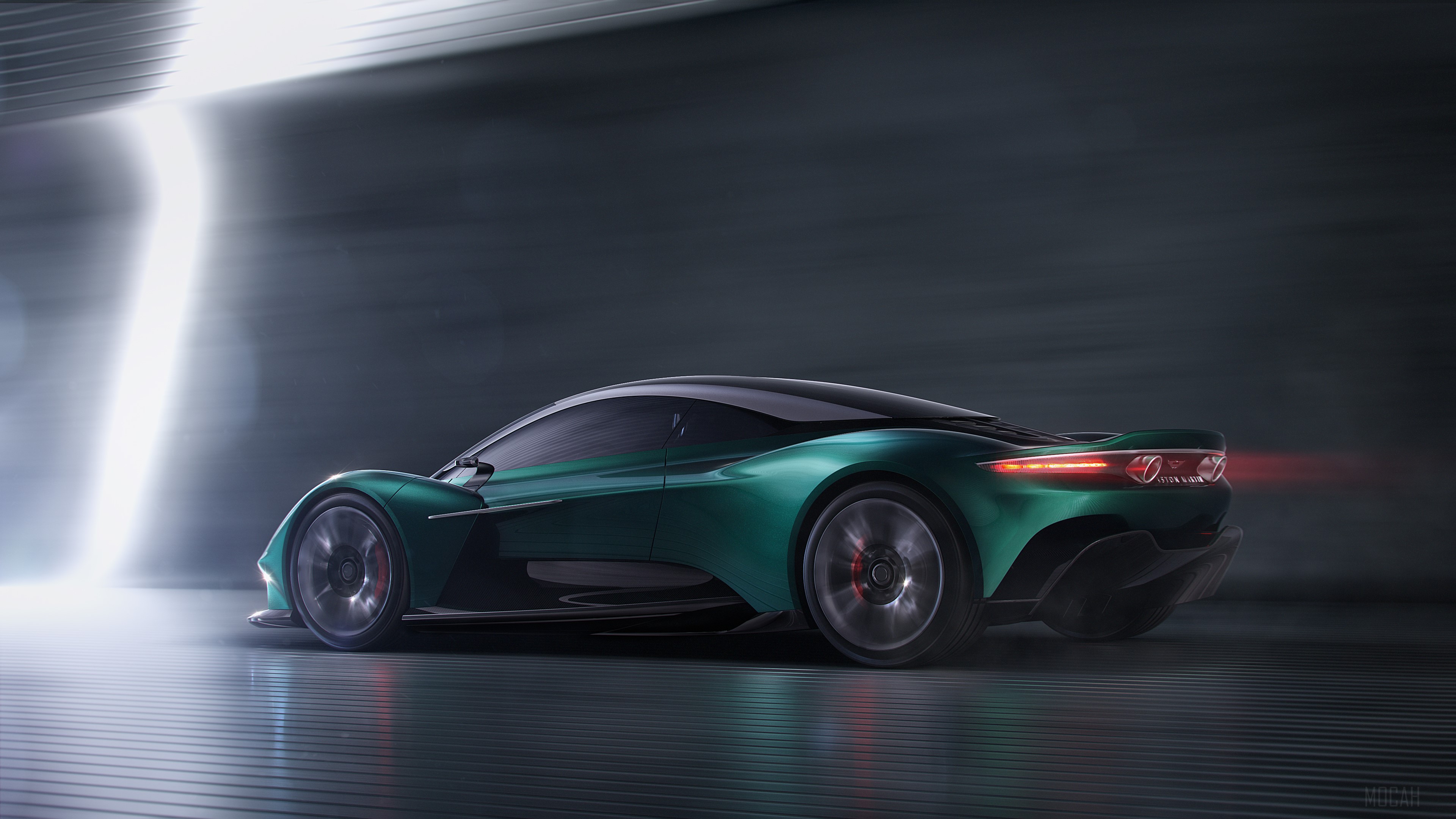 Aston Martin Vanquish Vision Concept 2019 Rear View HD Wallpaper