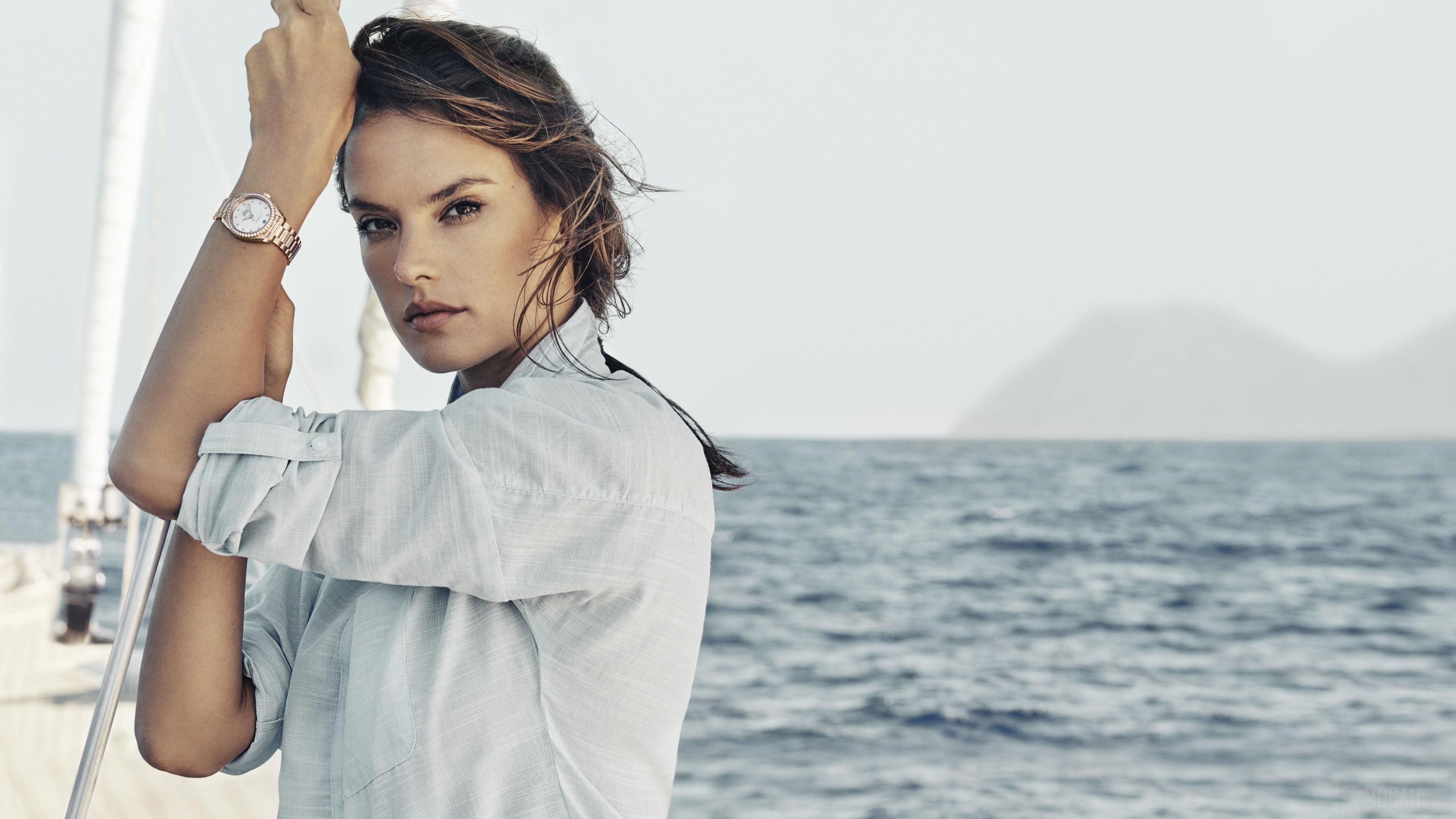 Alessandra Ambrosio for Omega Campaign 4K HD Wallpaper