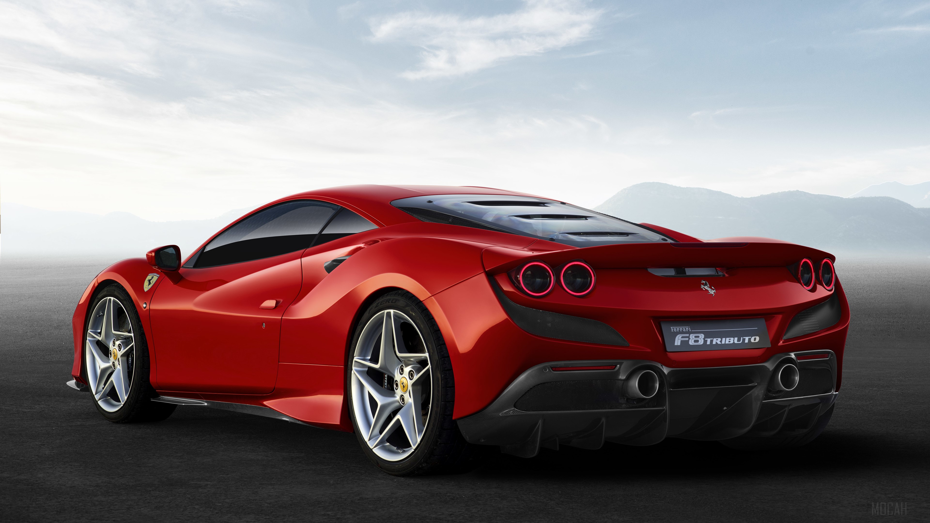 2019 Ferrari F8 Tributo Rear 4K HD Wallpaper