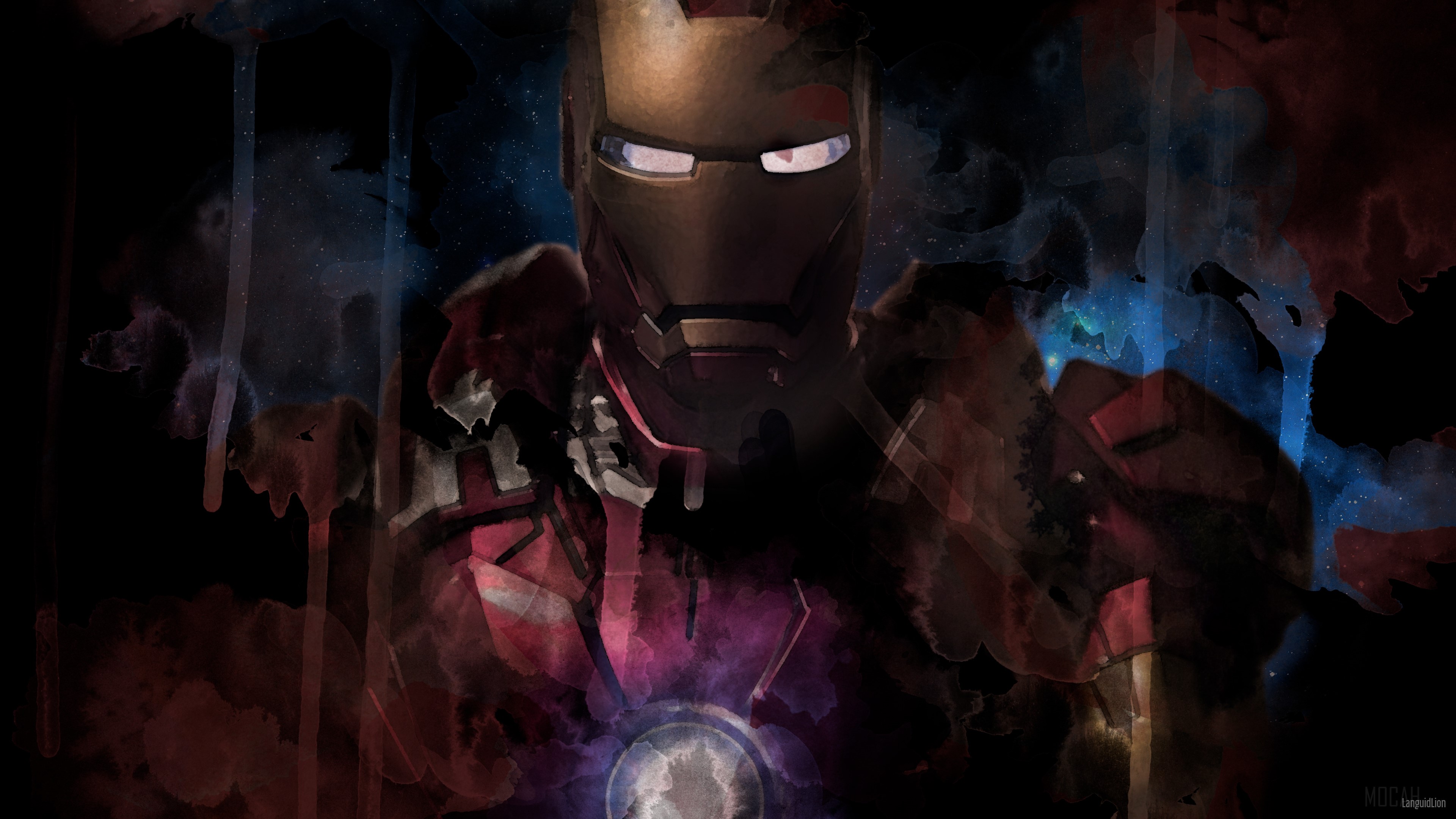 Iron Man Paint Artwork HD Wallpaper