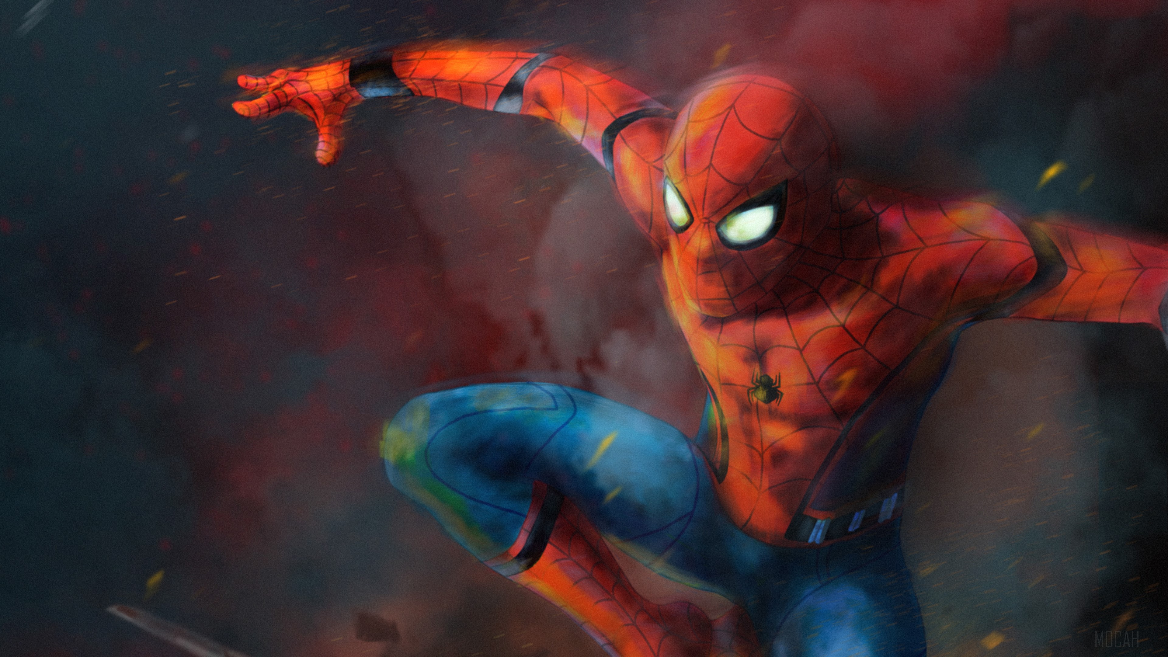 Spider-Man in Action 4K HD Wallpaper