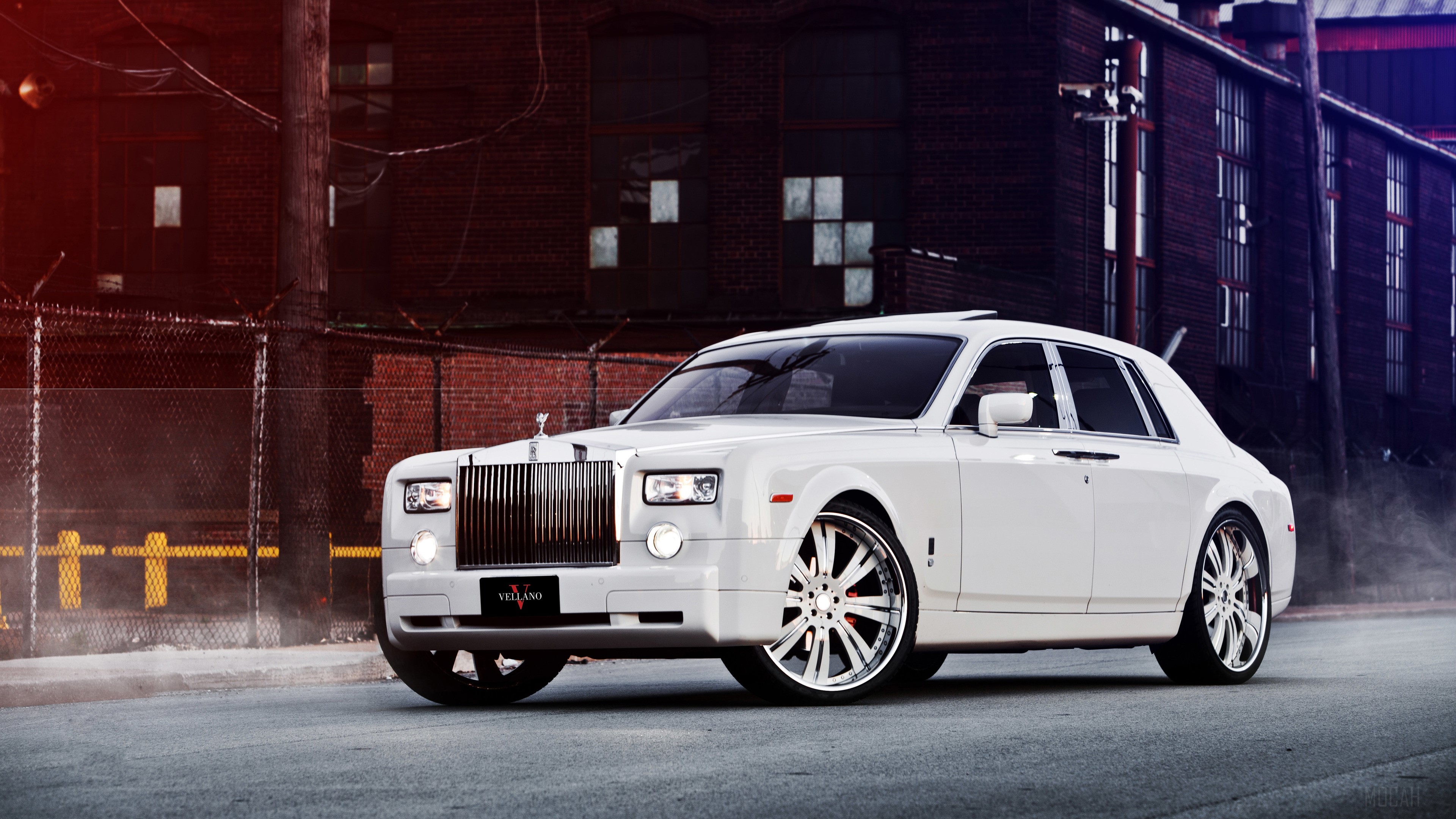 White Rolls Royce HD Wallpaper