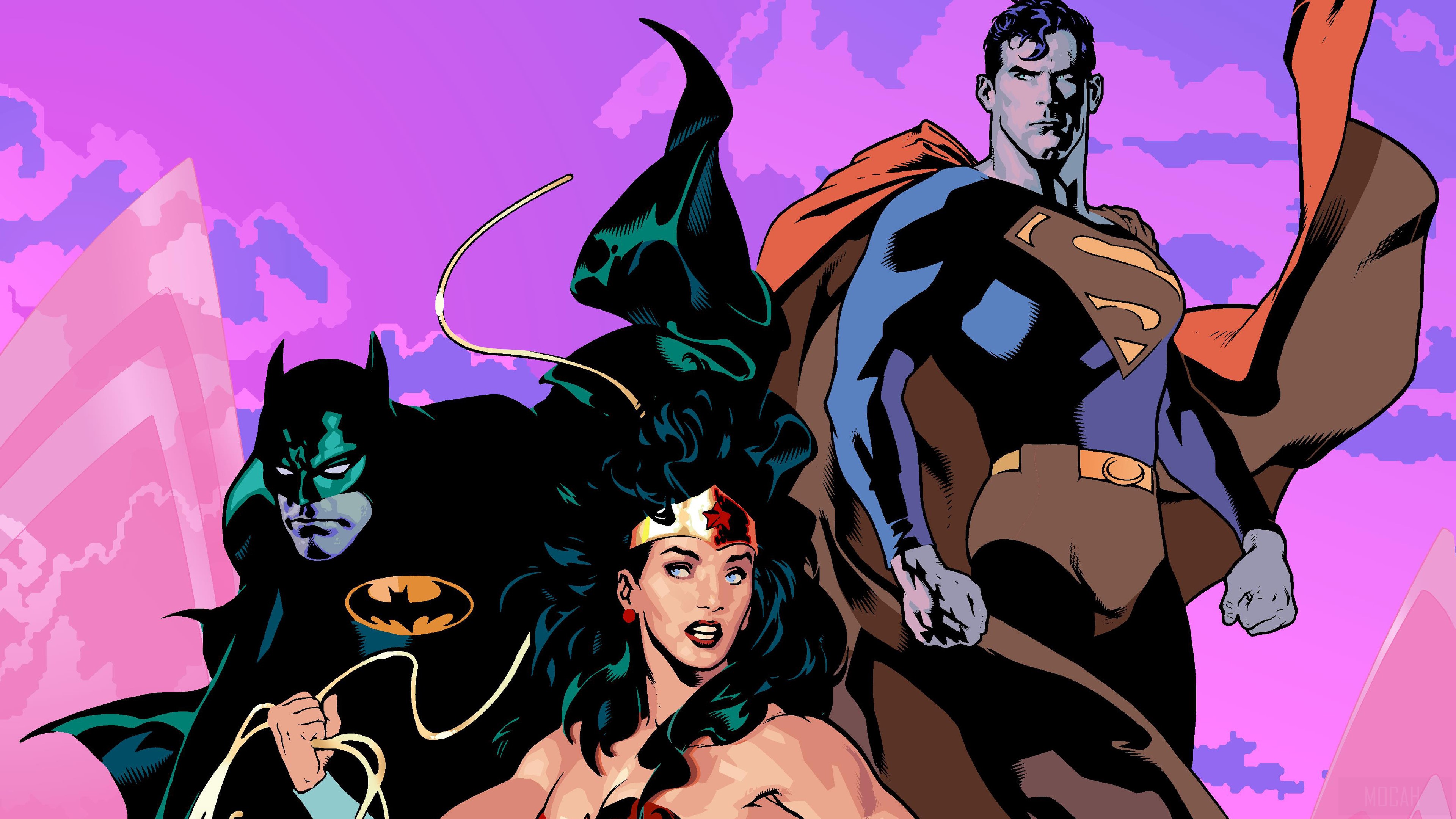 Wonder Woman, Superman, and Batman in 4K HD Wallpaper