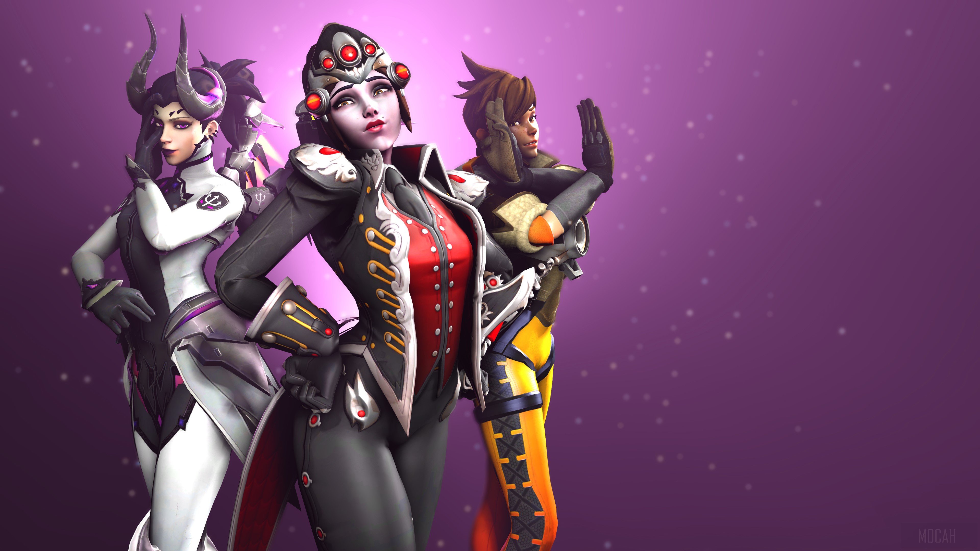 Widowmaker, Widowmaker, and Tracer from Overwatch HD Wallpaper