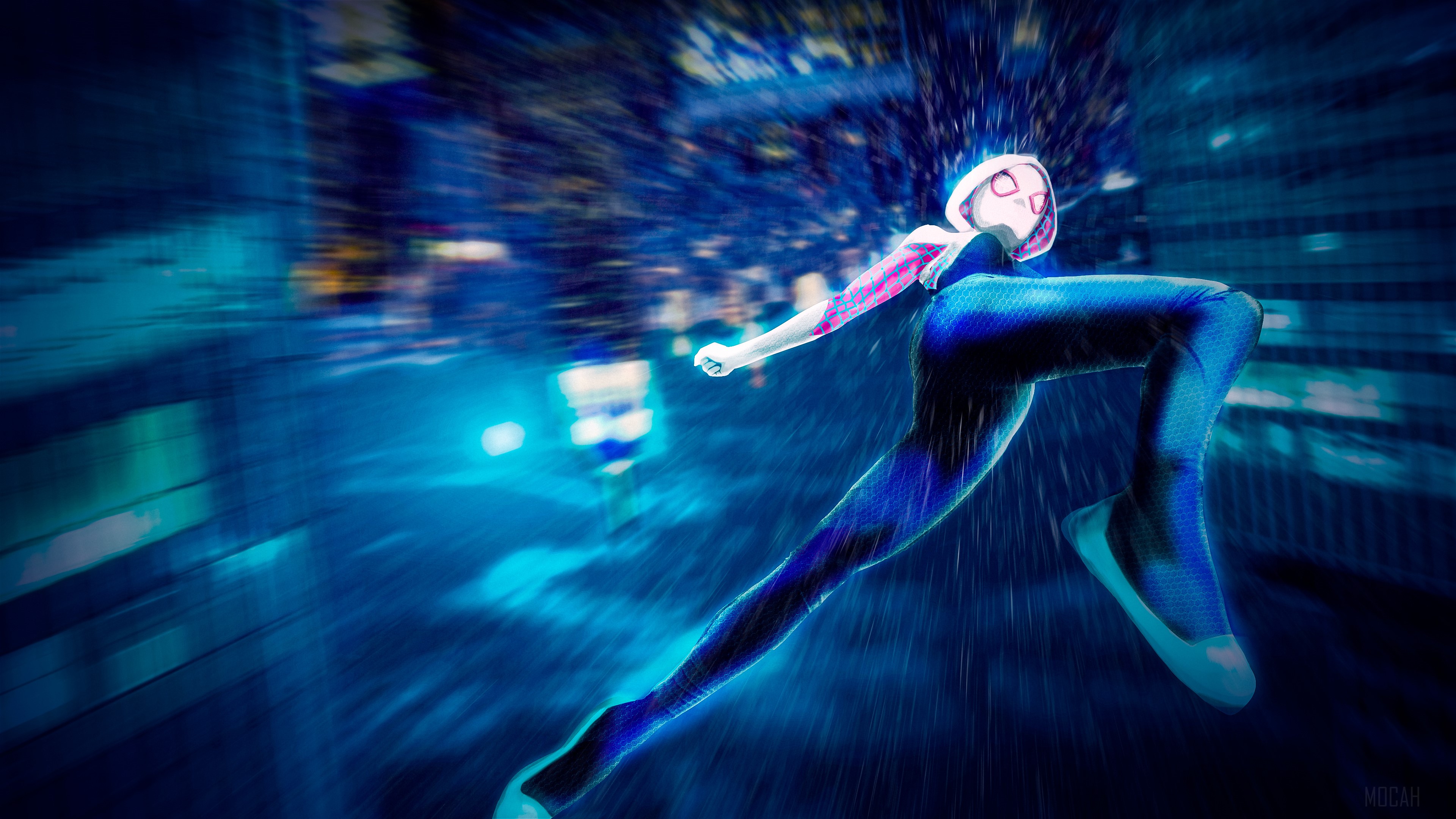 Gwen Stacy from Spider-Man: Into the Spider-Verse 4K HD Wallpaper