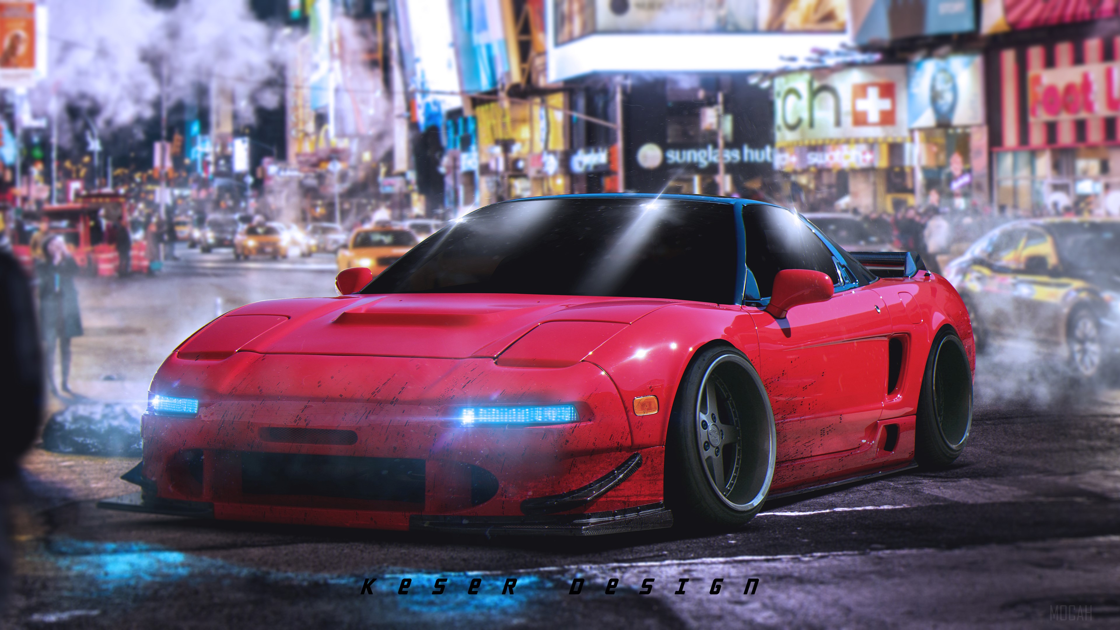 Red Honda Acura NSX 4K HD Wallpaper