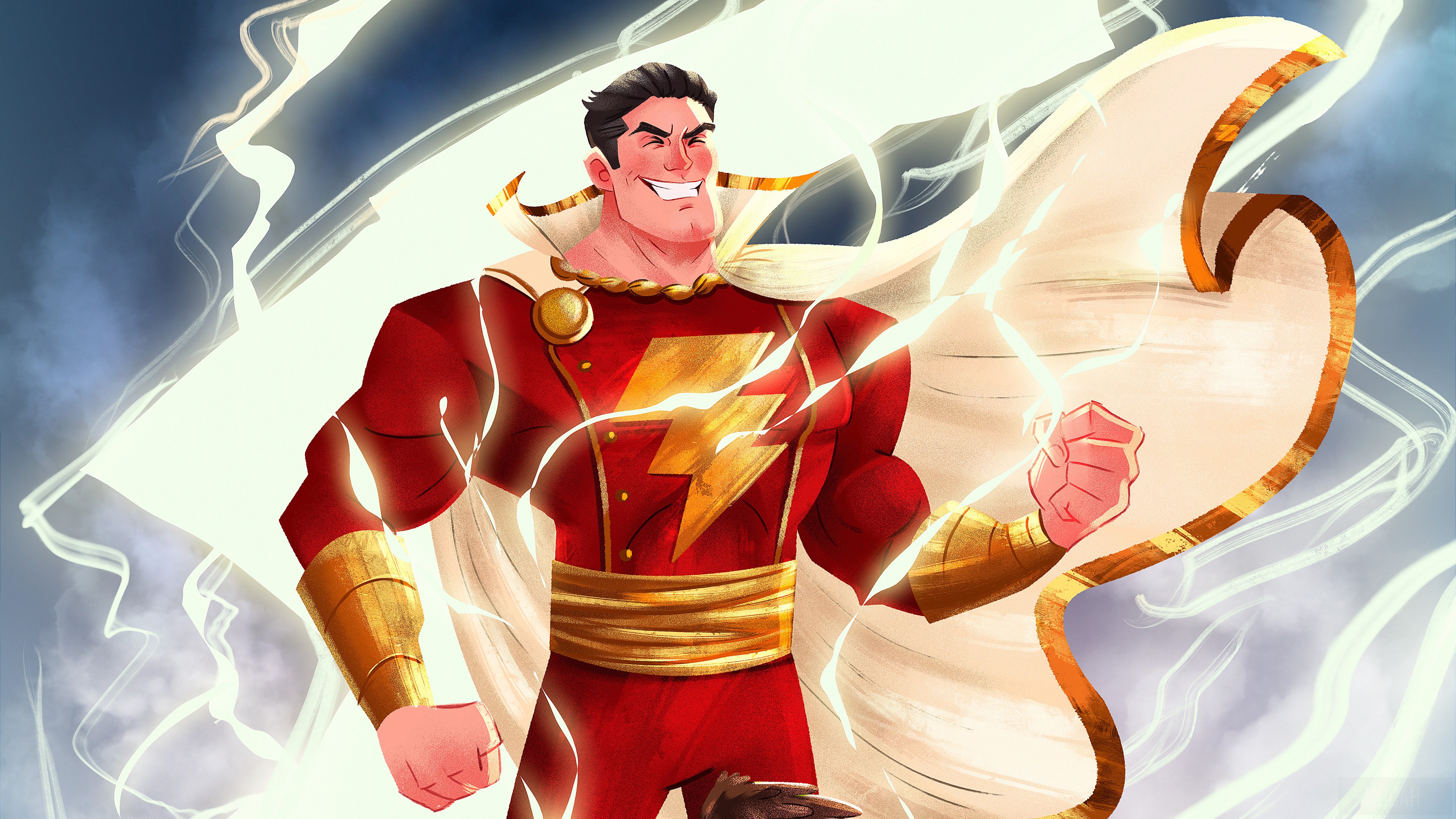 Shazam Art HD Wallpaper