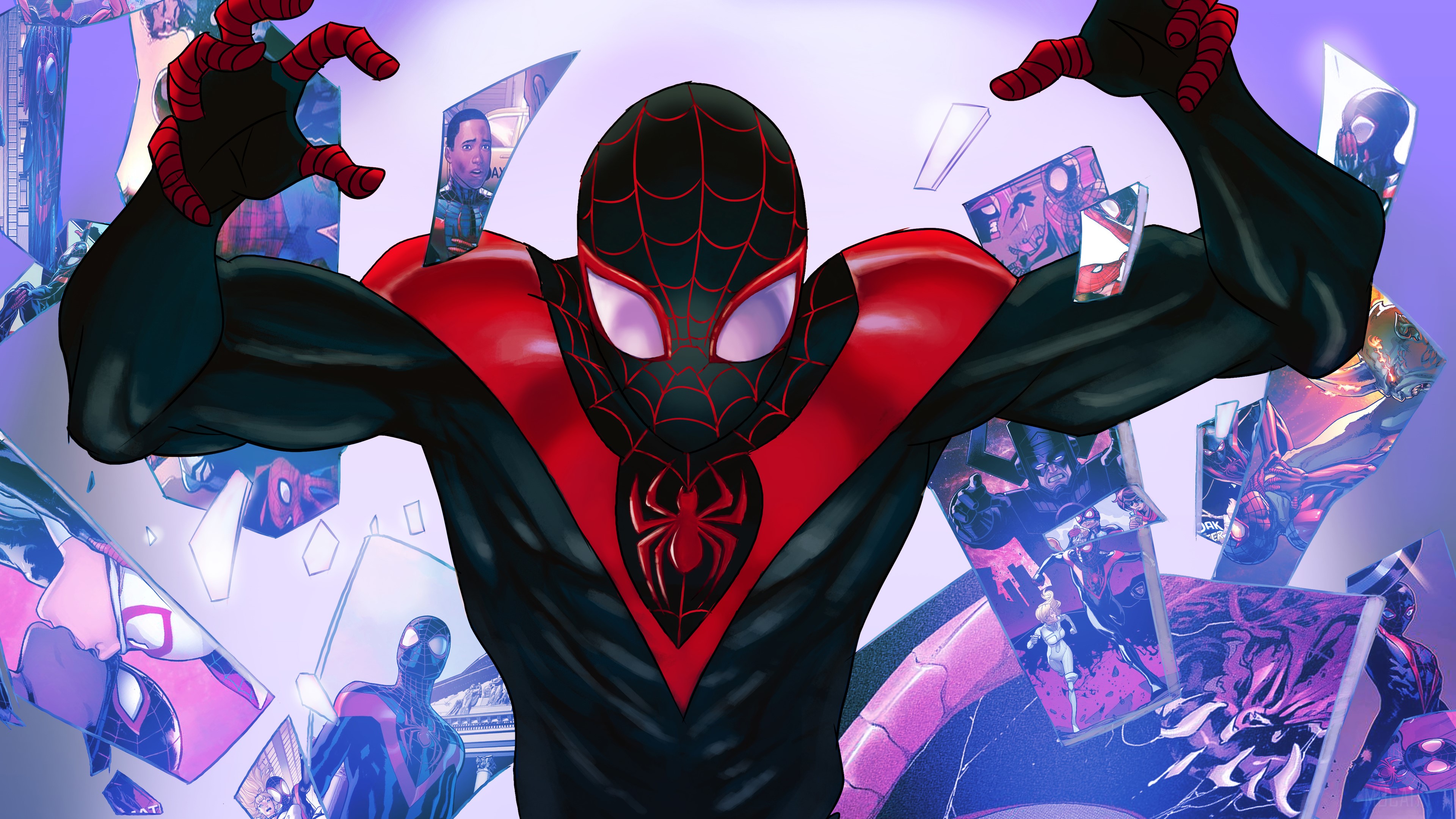 Miles Morales from Spider-Verse 4K HD Wallpaper