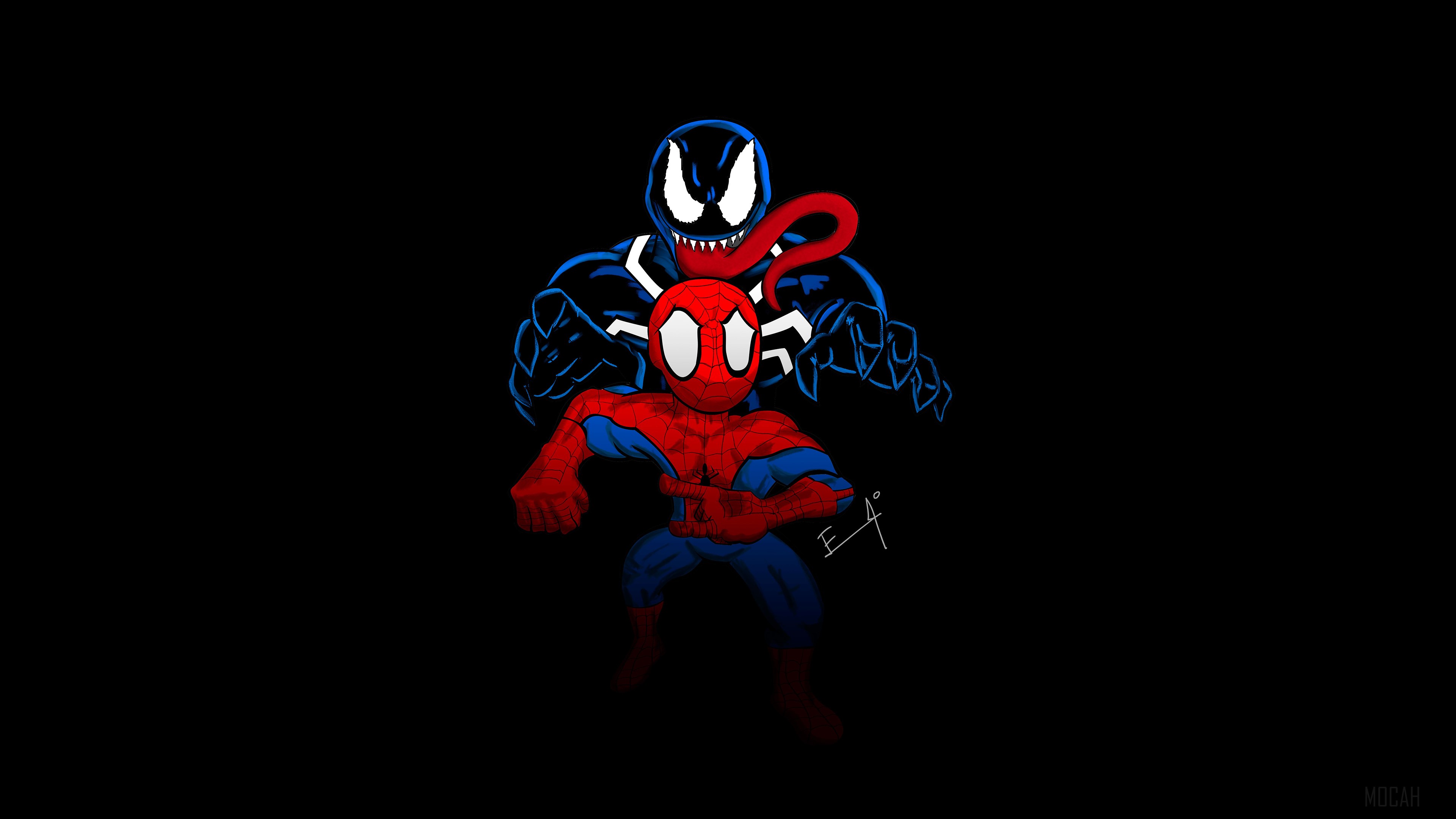 Spider-Man and Venom 4K HD Wallpaper