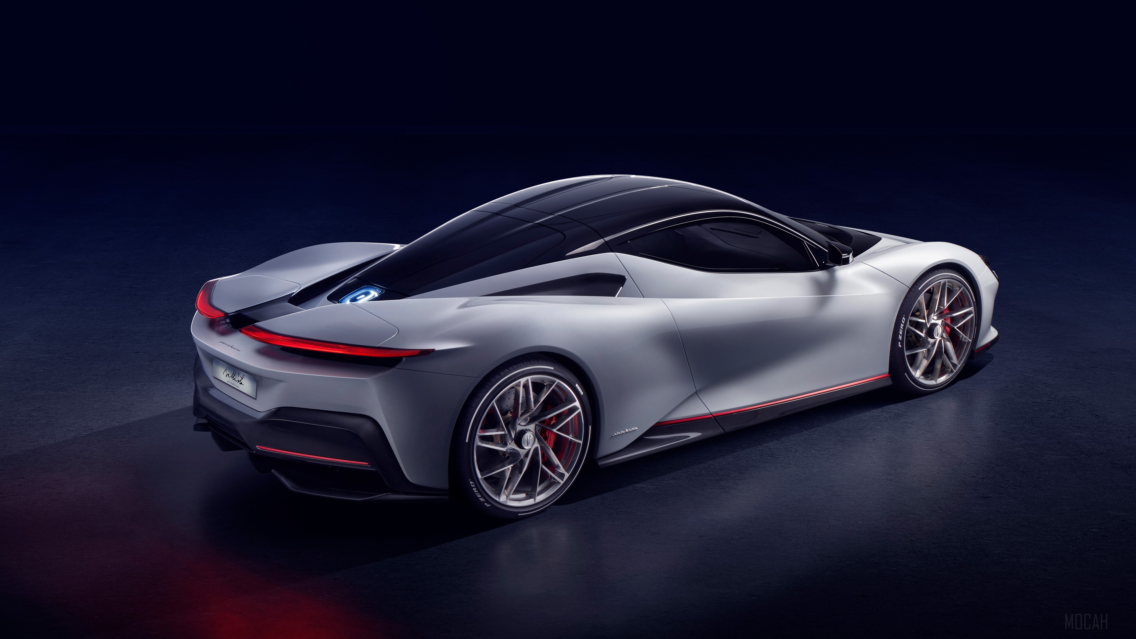 Pininfarina Battista 2019 Rear View HD Wallpaper