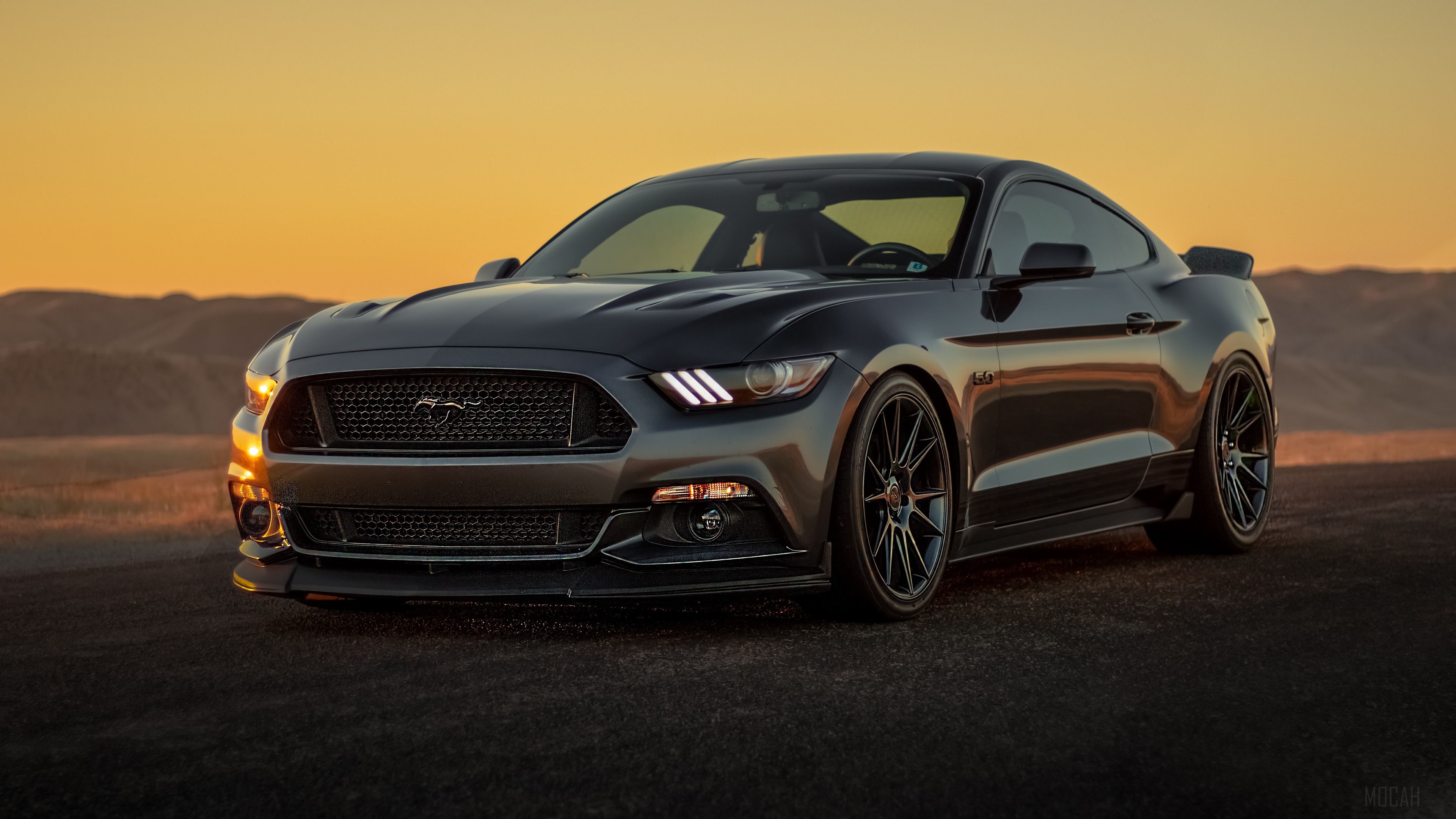 Black Ford Mustang 2019 HD Wallpaper