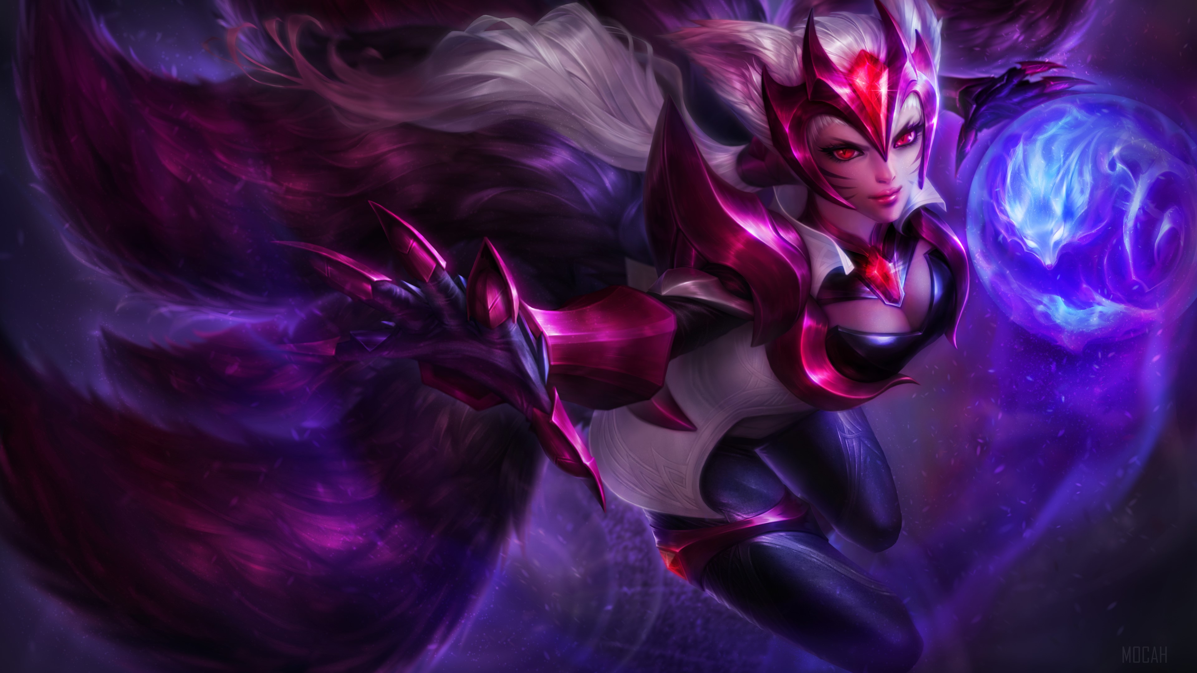 Challenger Ahri from League of Legends 4K HD Wallpaper