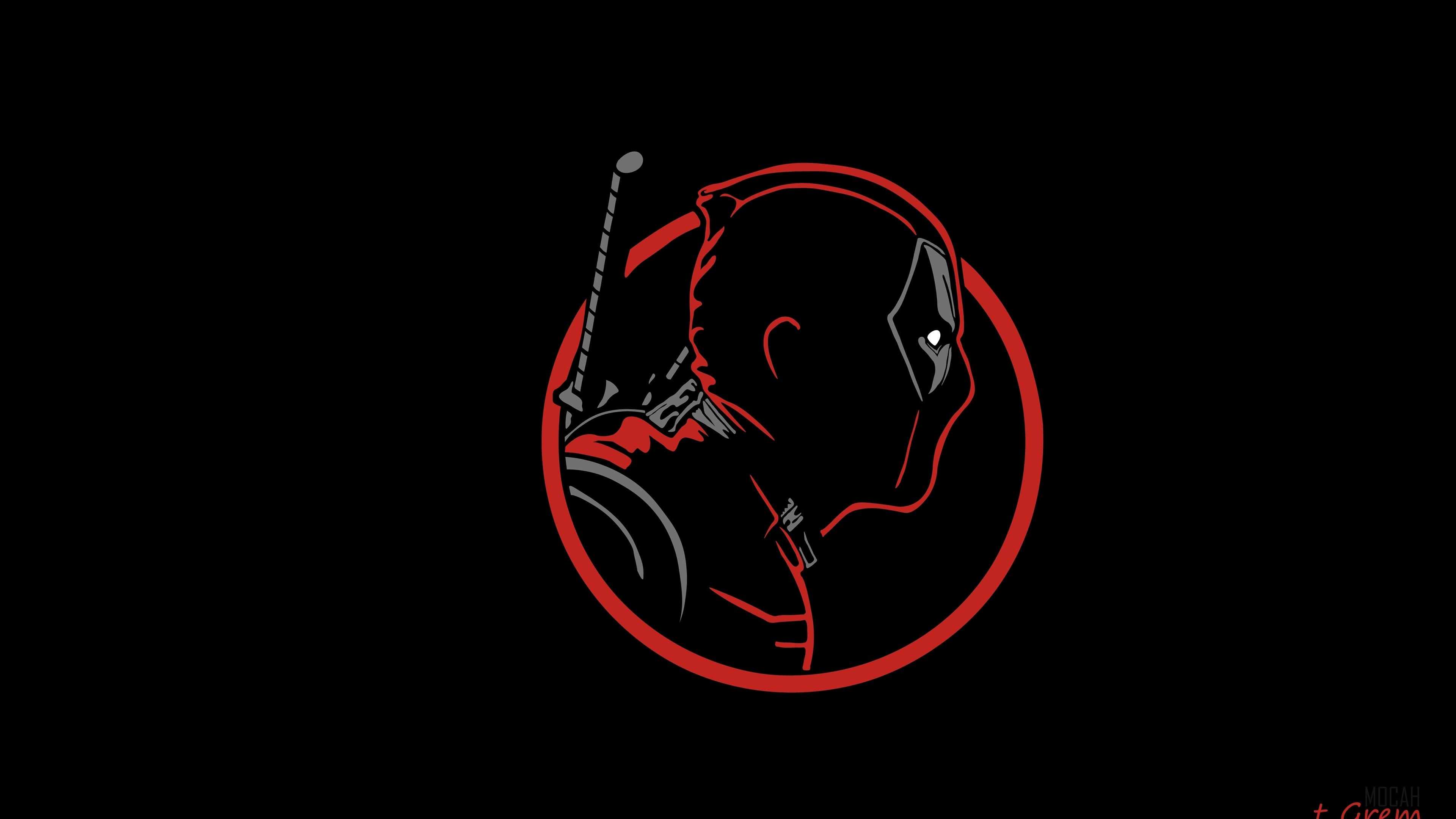 Deadpool Minimal HD Wallpaper