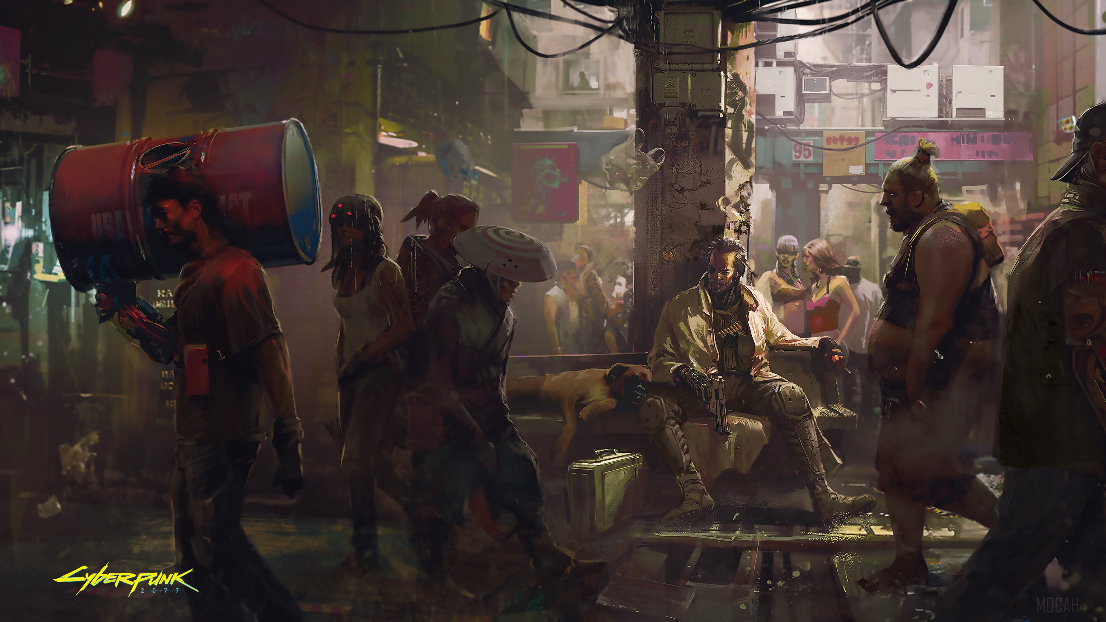 Cyberpunk 2077 Cityscape 4K HD Wallpaper