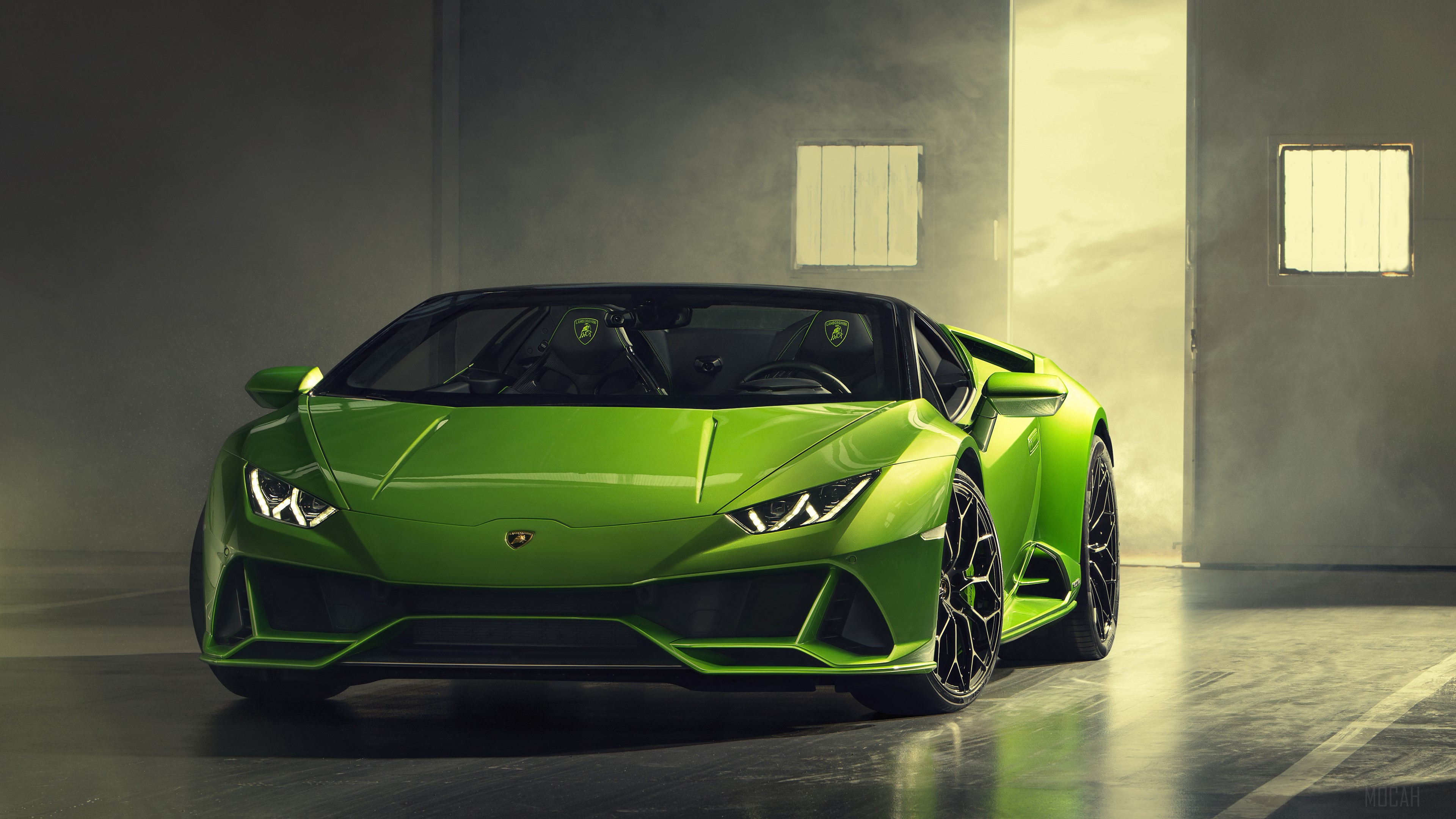2019 Lamborghini Huracan Evo Spyder 4K HD Wallpaper