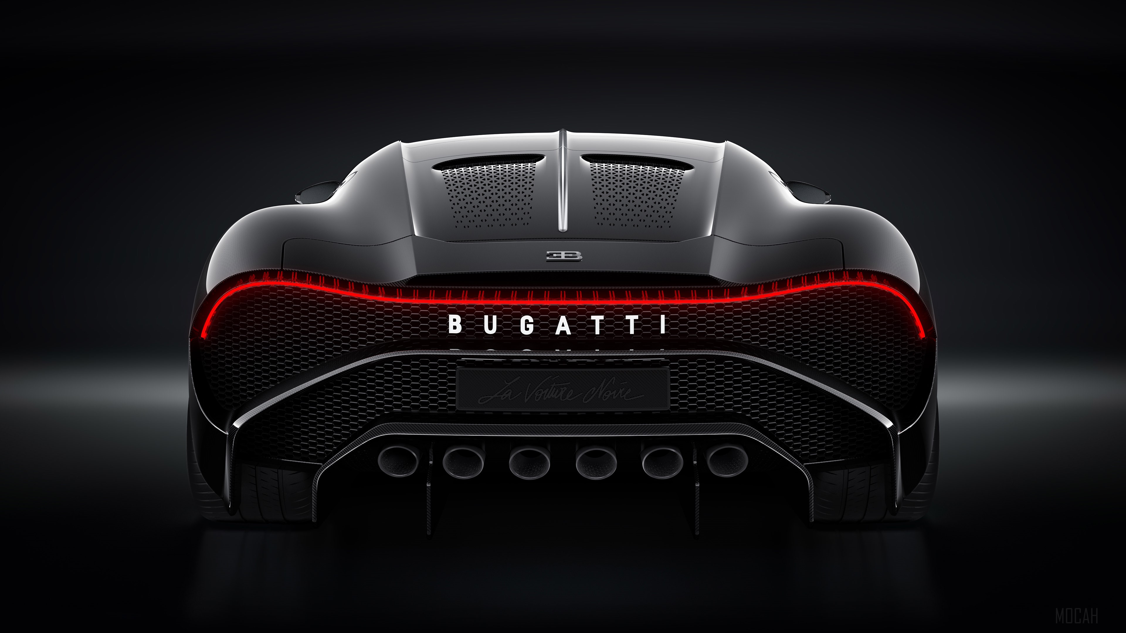 Bugatti La Voiture Noire Rear 4K HD Wallpaper