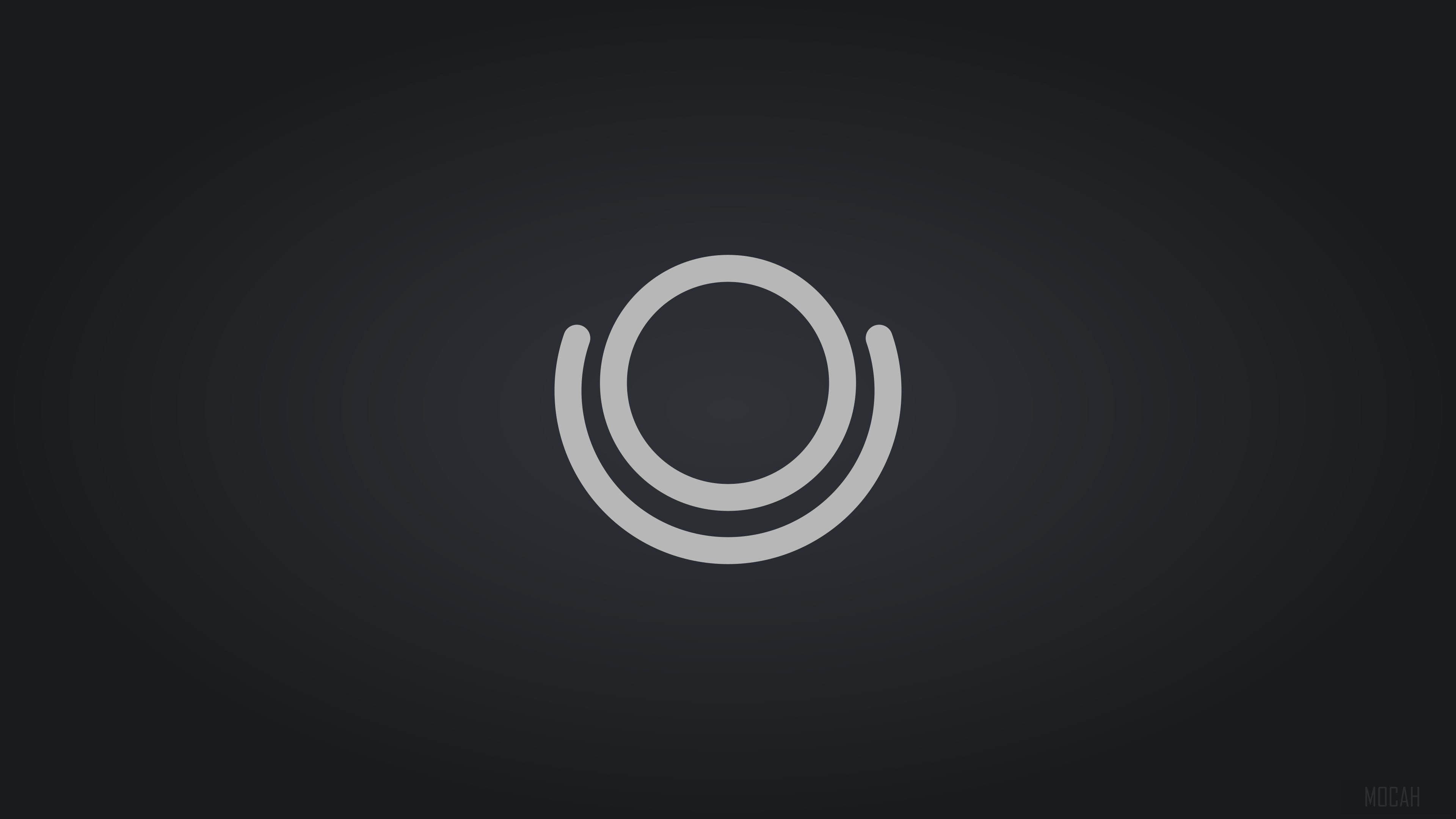 Minimalist black and white logo HD Wallpaper