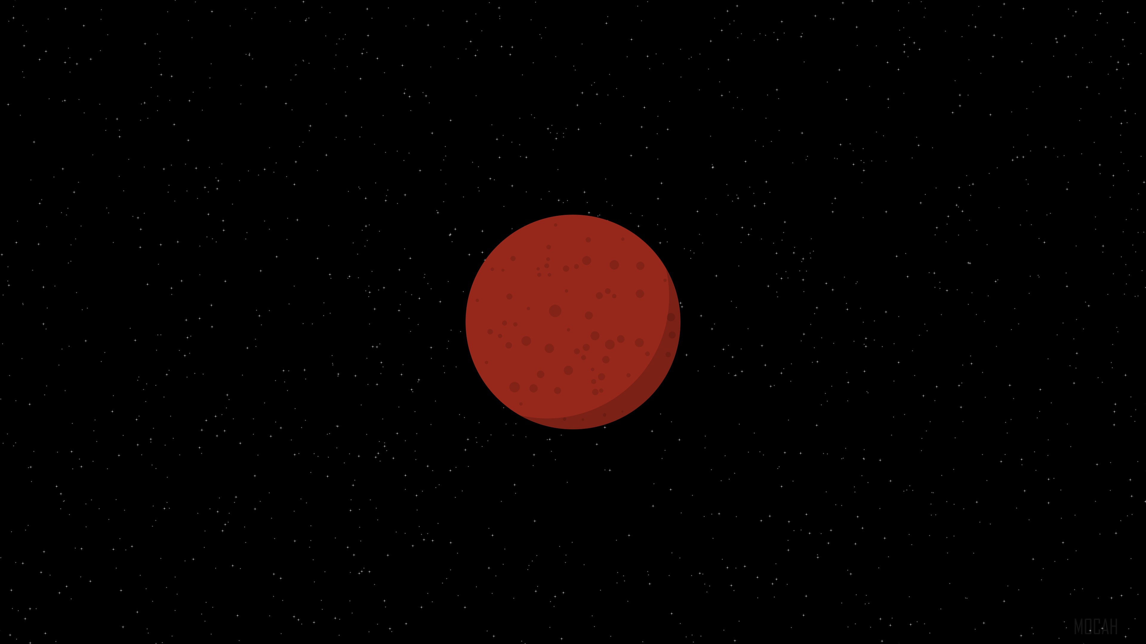 Mars Minimal Art HD Wallpaper