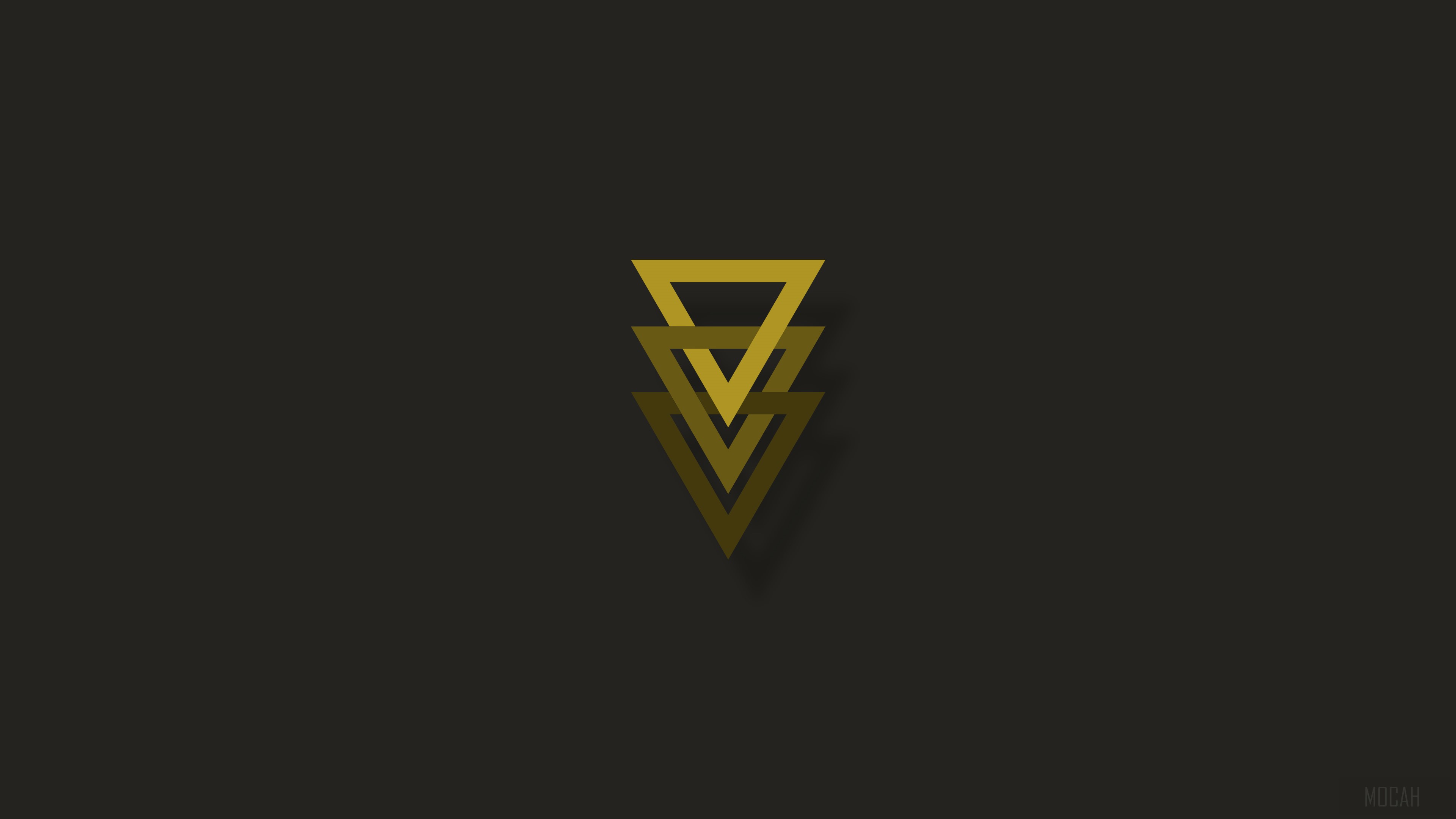 Minimalist geometric triangles 4K HD Wallpaper