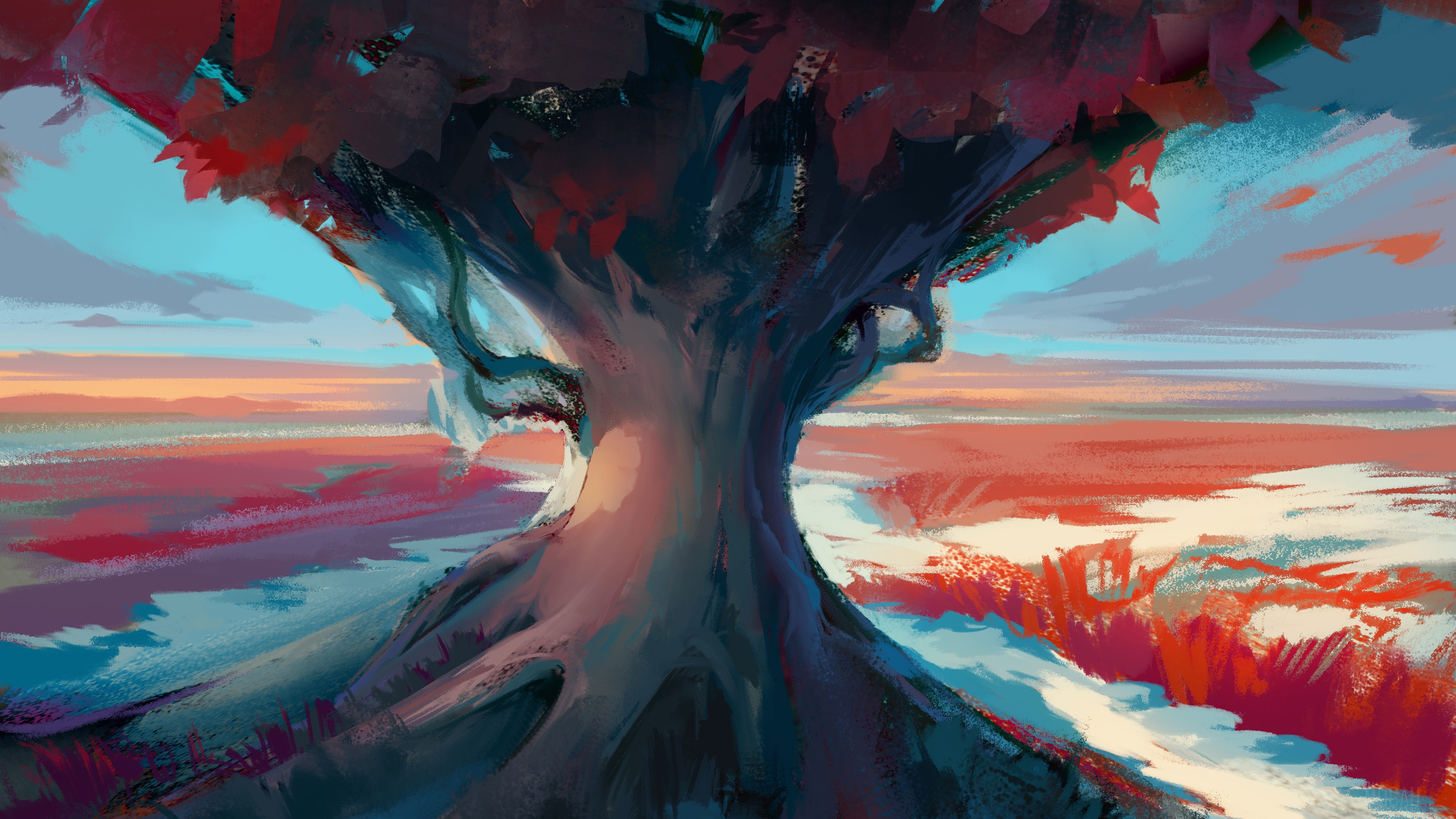 Tree Digital Art HD Wallpaper