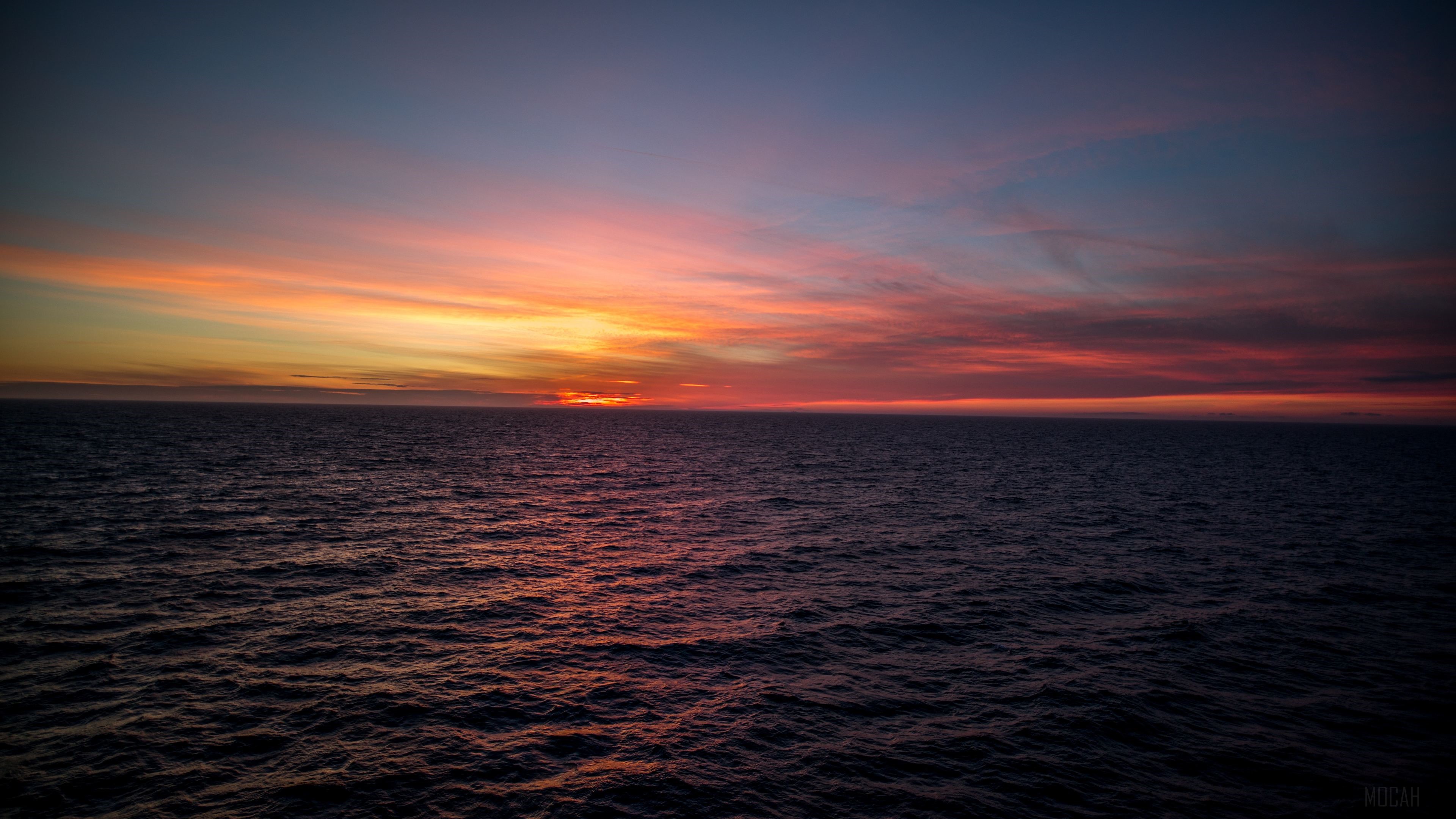 Silent Ocean Sunset HD Wallpaper