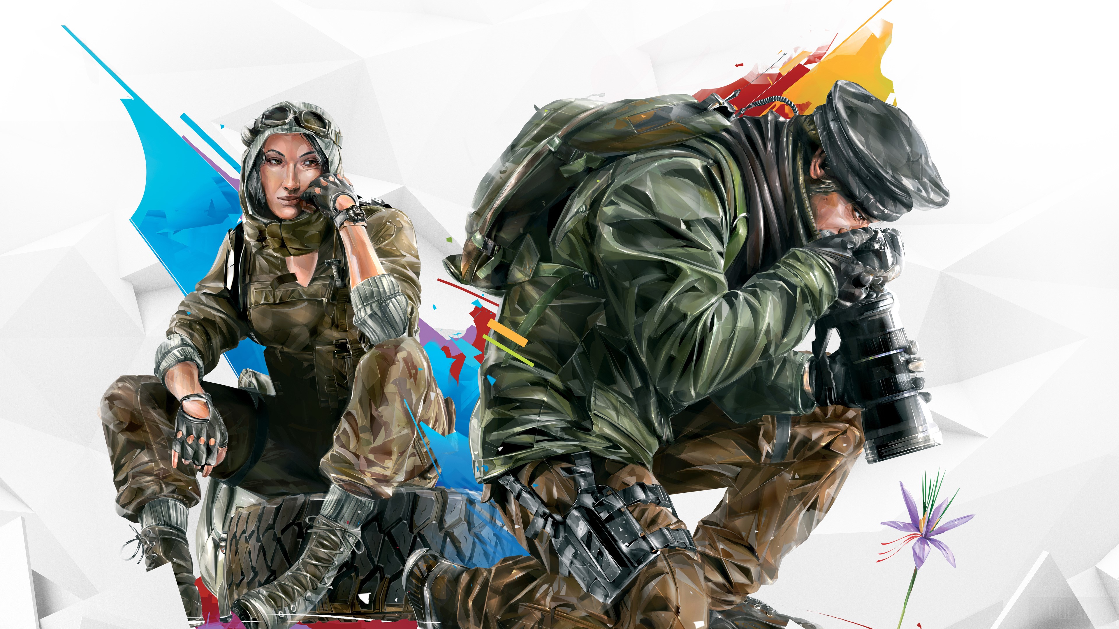 Rainbow Six Siege Operation Burnt Key Art 4K HD Wallpaper