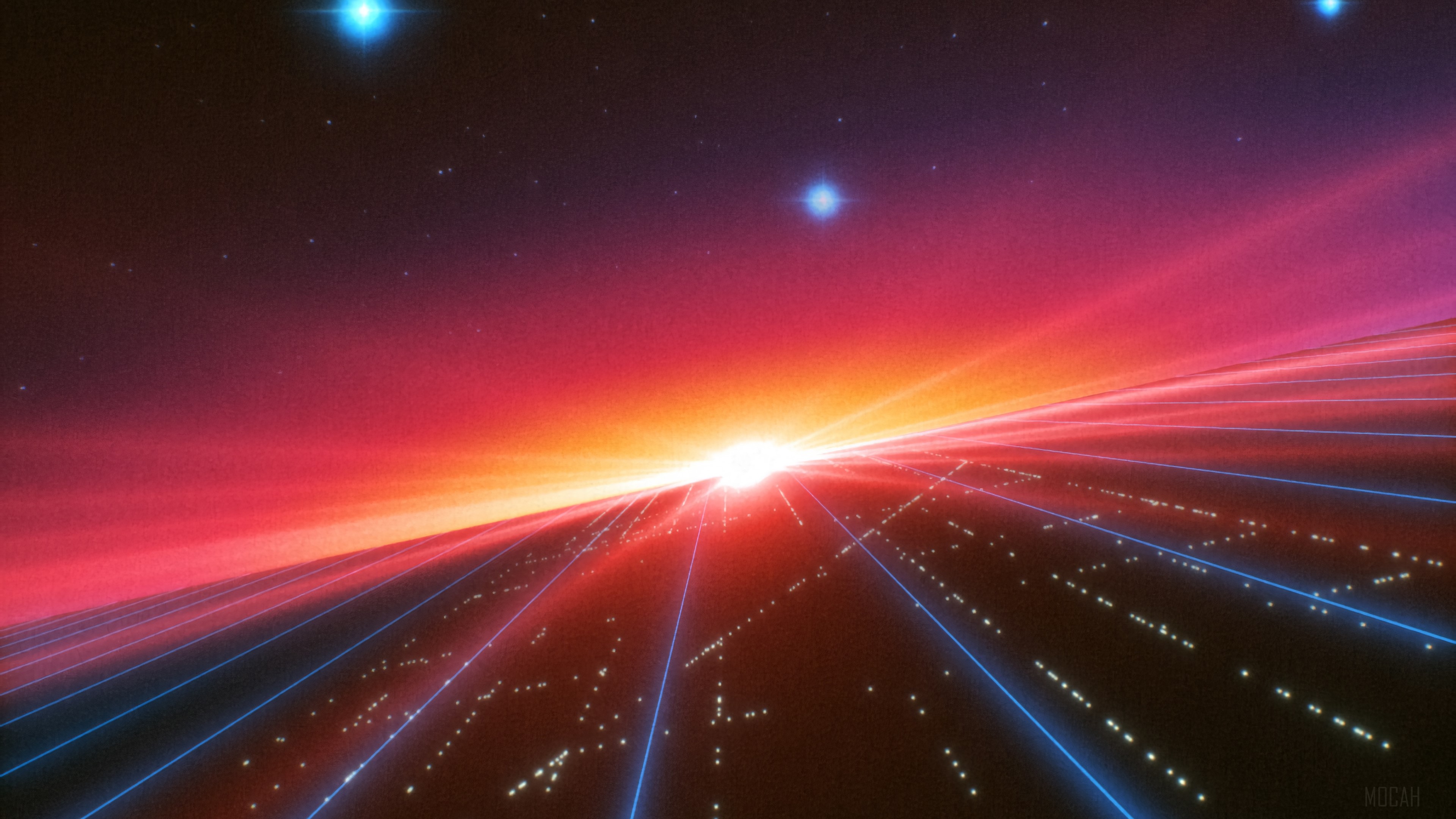 Horizon Grid HD Wallpaper
