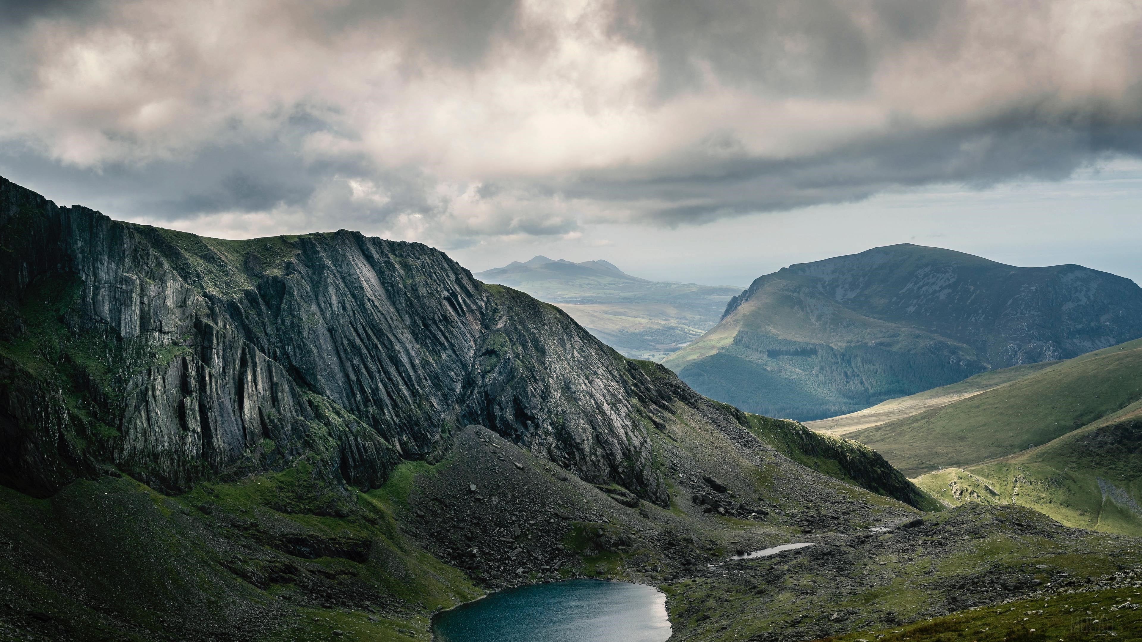 Lake Near Mountains HD Wallpaper