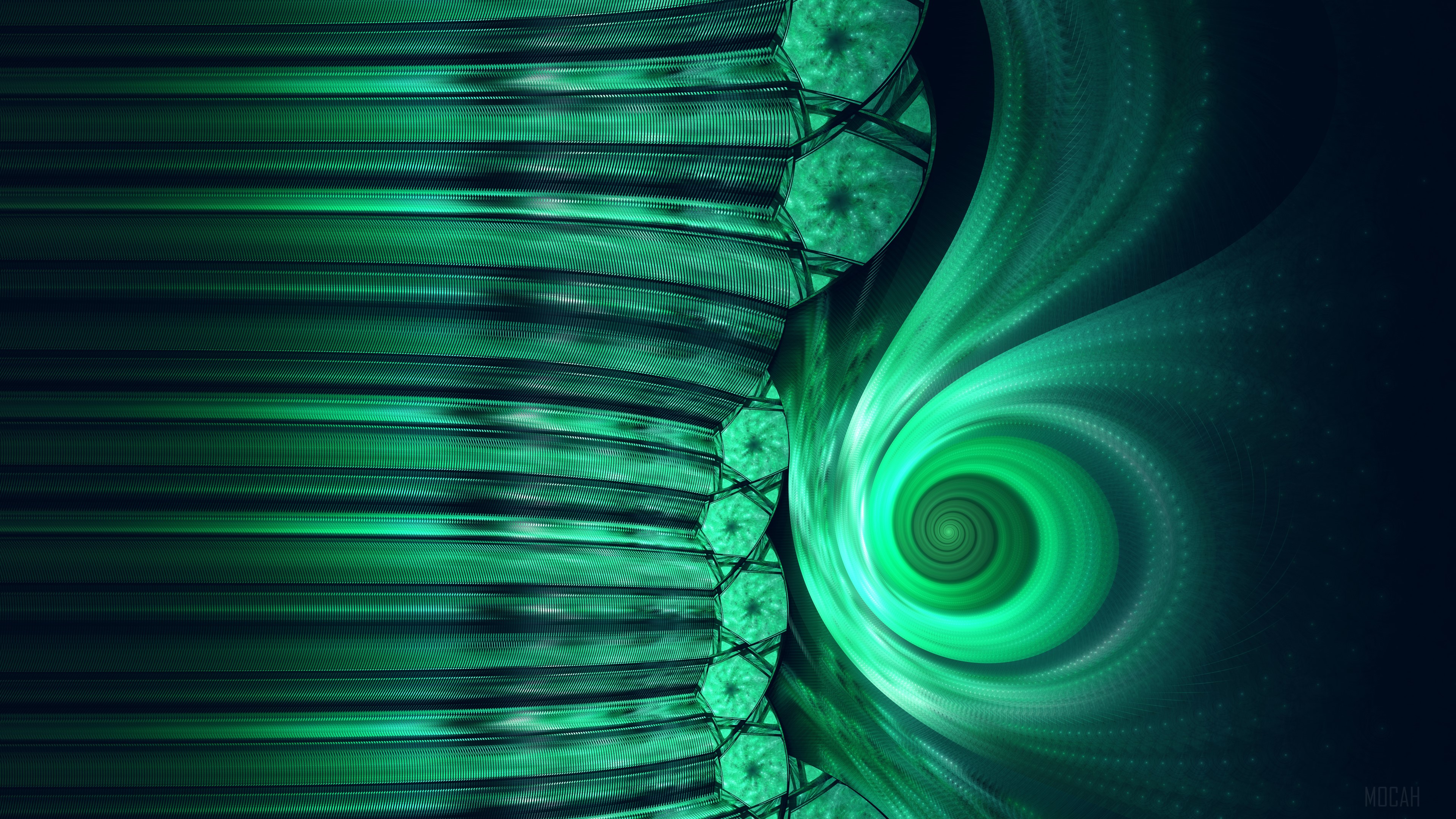 Bright Flame Fractal Digital Art HD Wallpaper