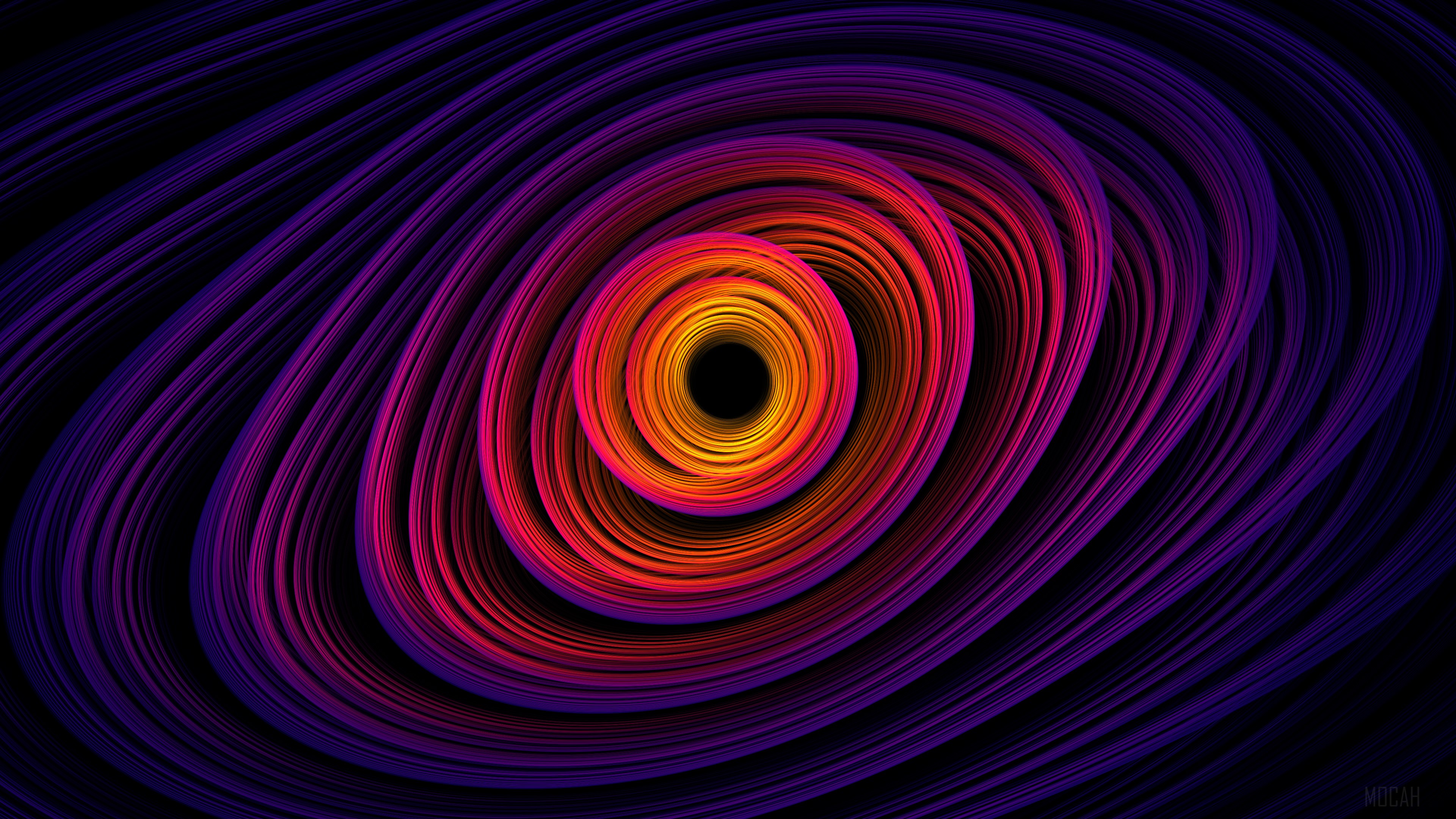 Abstract Spiral Shapes 4K HD Wallpaper